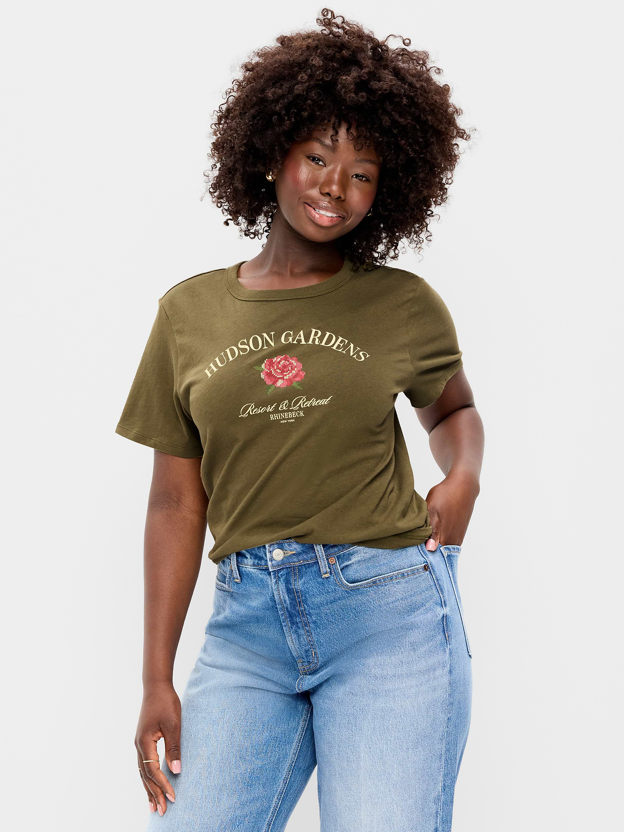 EveryWear Crew-Neck Graphic T-Shirt - Hearthwood