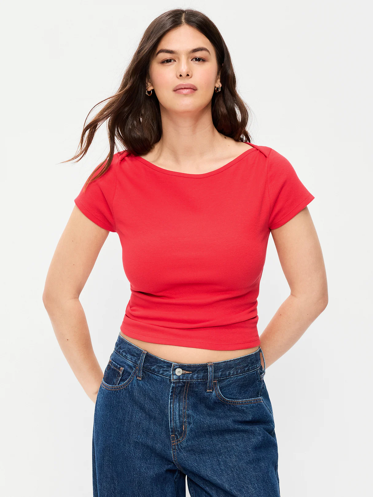 Snug Boatneck T-Shirt - Scotty Red