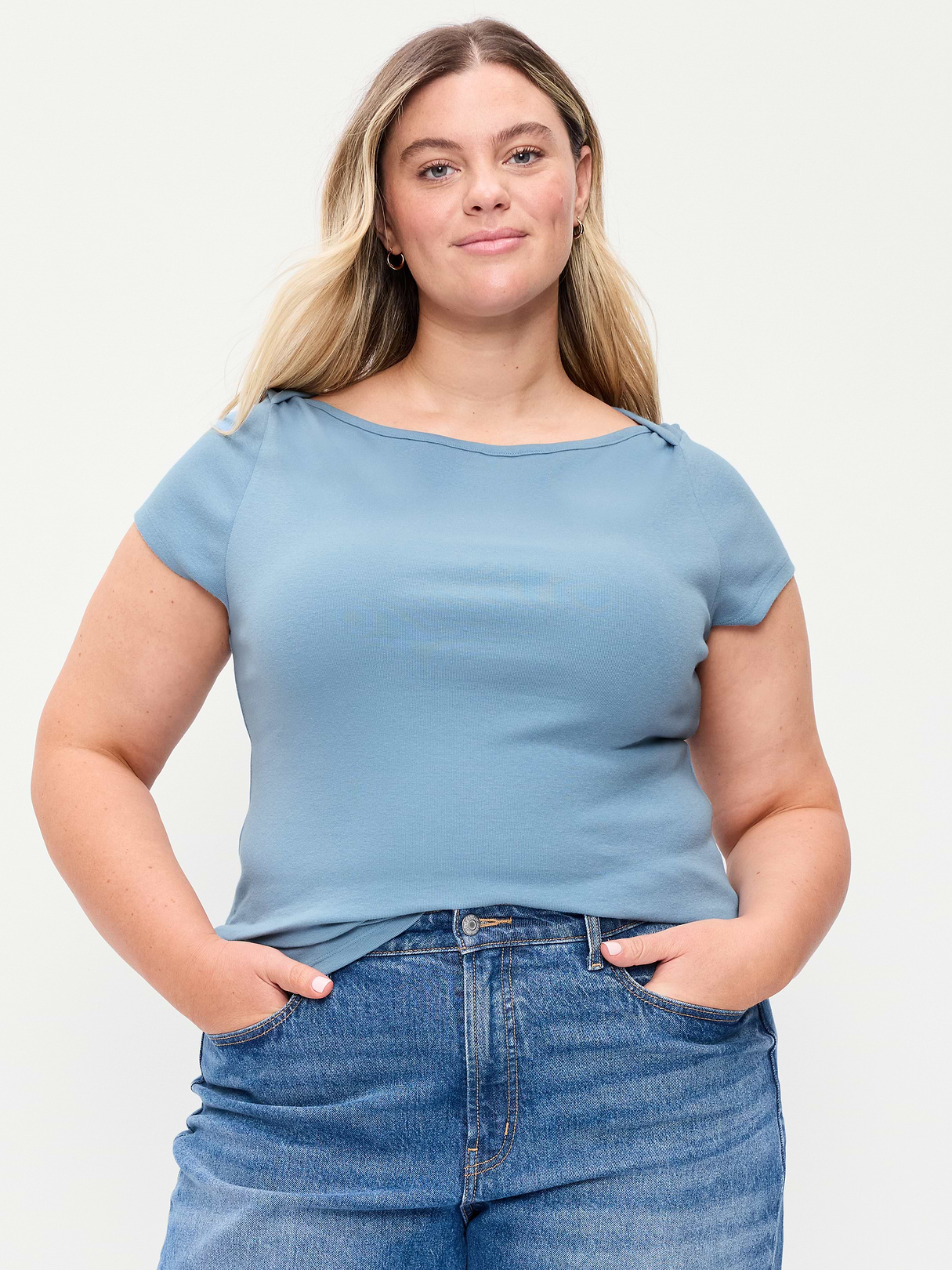 Snug Boatneck T-Shirt - Naturalist Blue