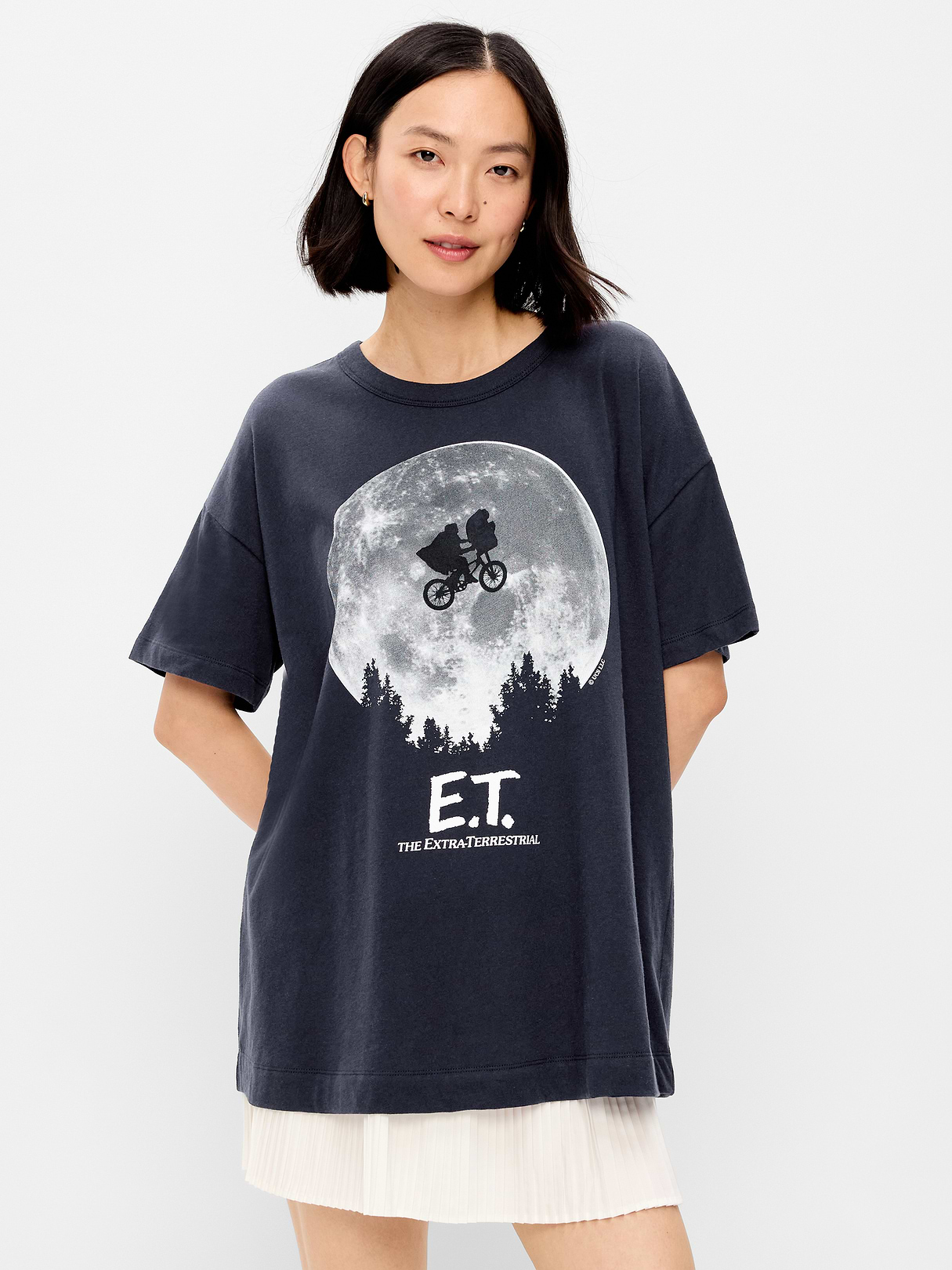 Bride of Frankenstein™ Oversized Tunic T-Shirt - In the Navy