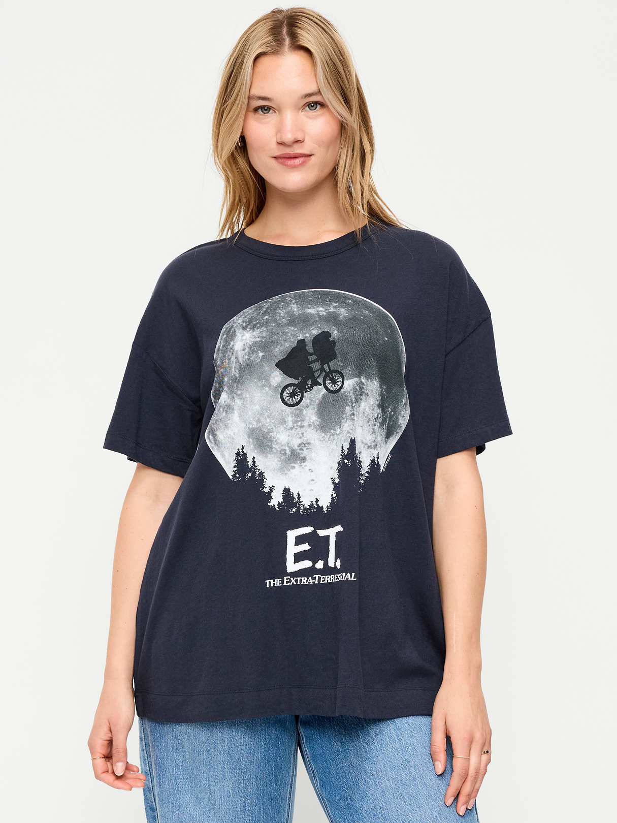 Bride of Frankenstein™ Oversized Tunic T-Shirt - In the Navy