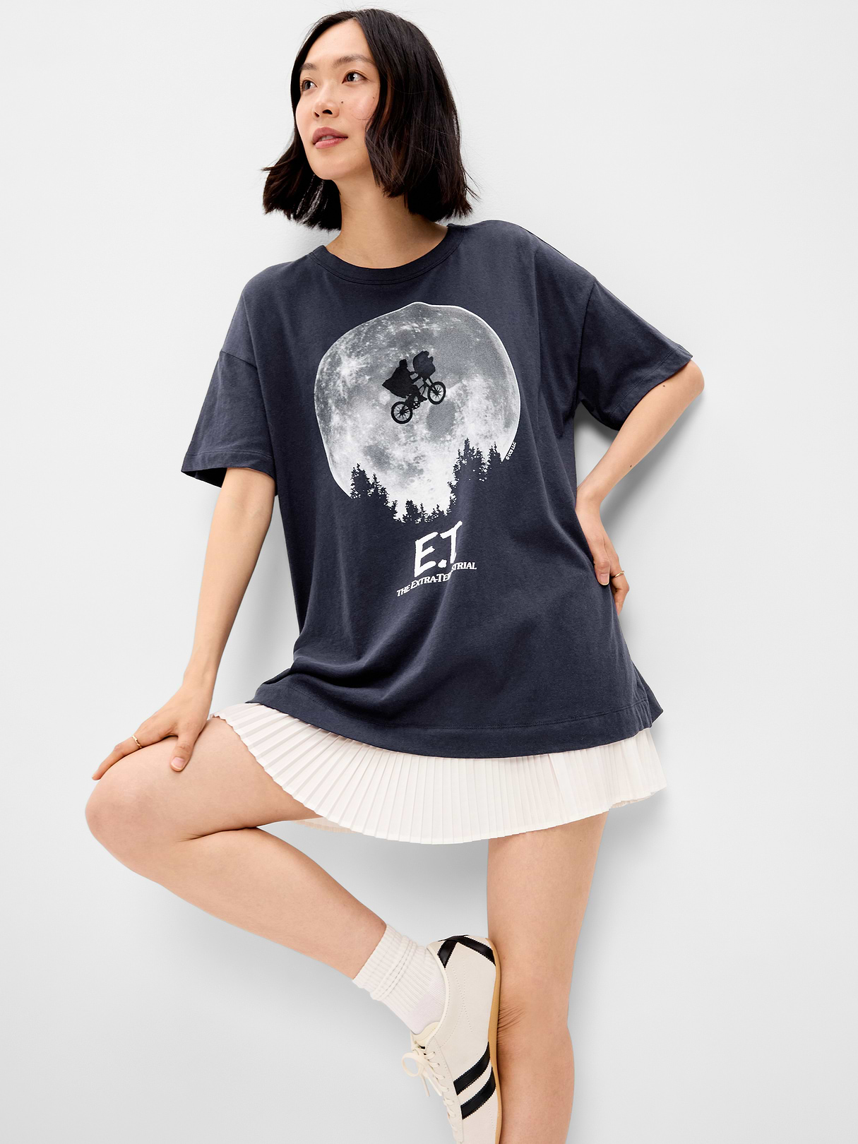 Bride of Frankenstein™ Oversized Tunic T-Shirt - In the Navy