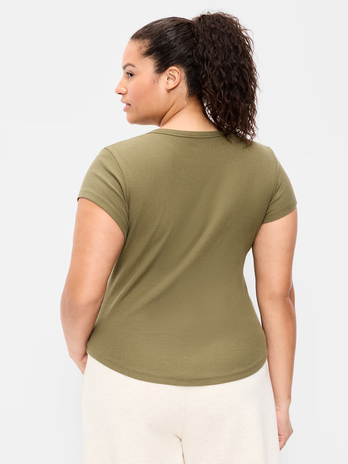 CloudLite Crew-Neck Ribbed T-Shirt - Hearthwood