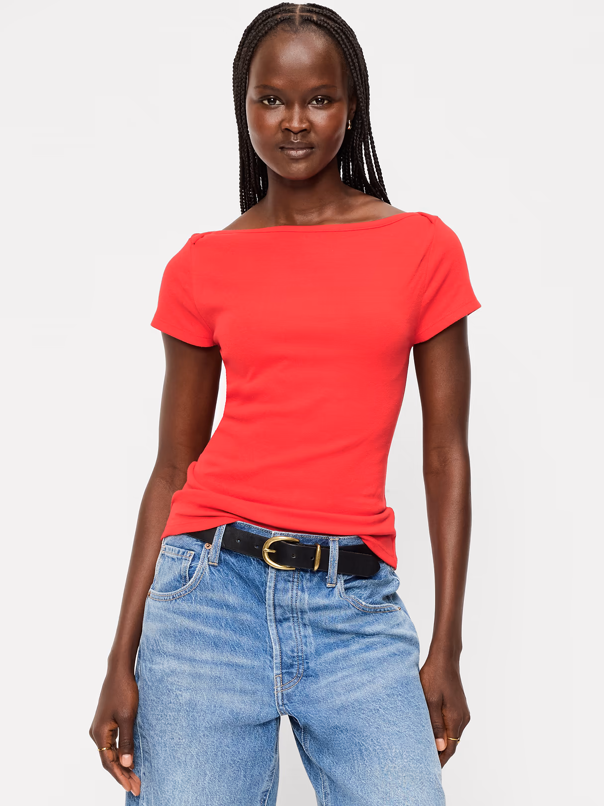 Snug Boatneck T-Shirt - Scotty Red