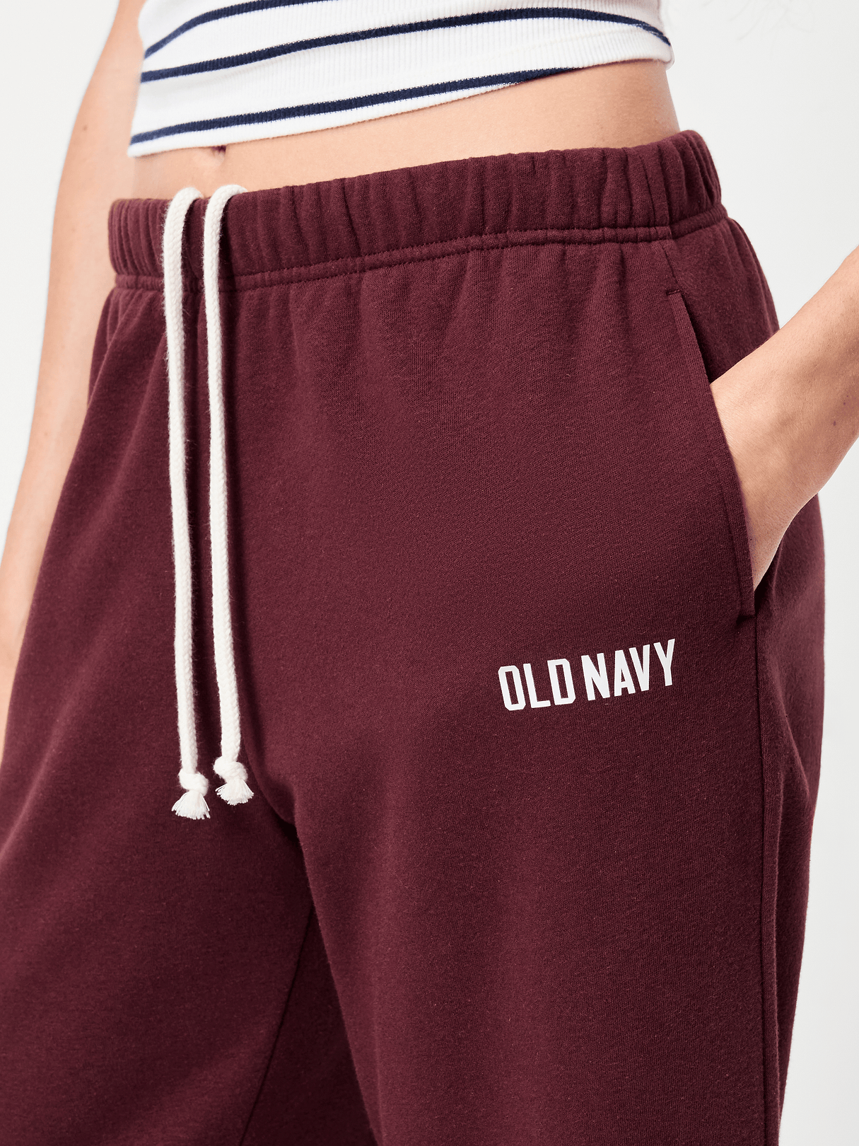 High-Waisted Fleece Wide-Leg Sweatpants - Reddy Or Not