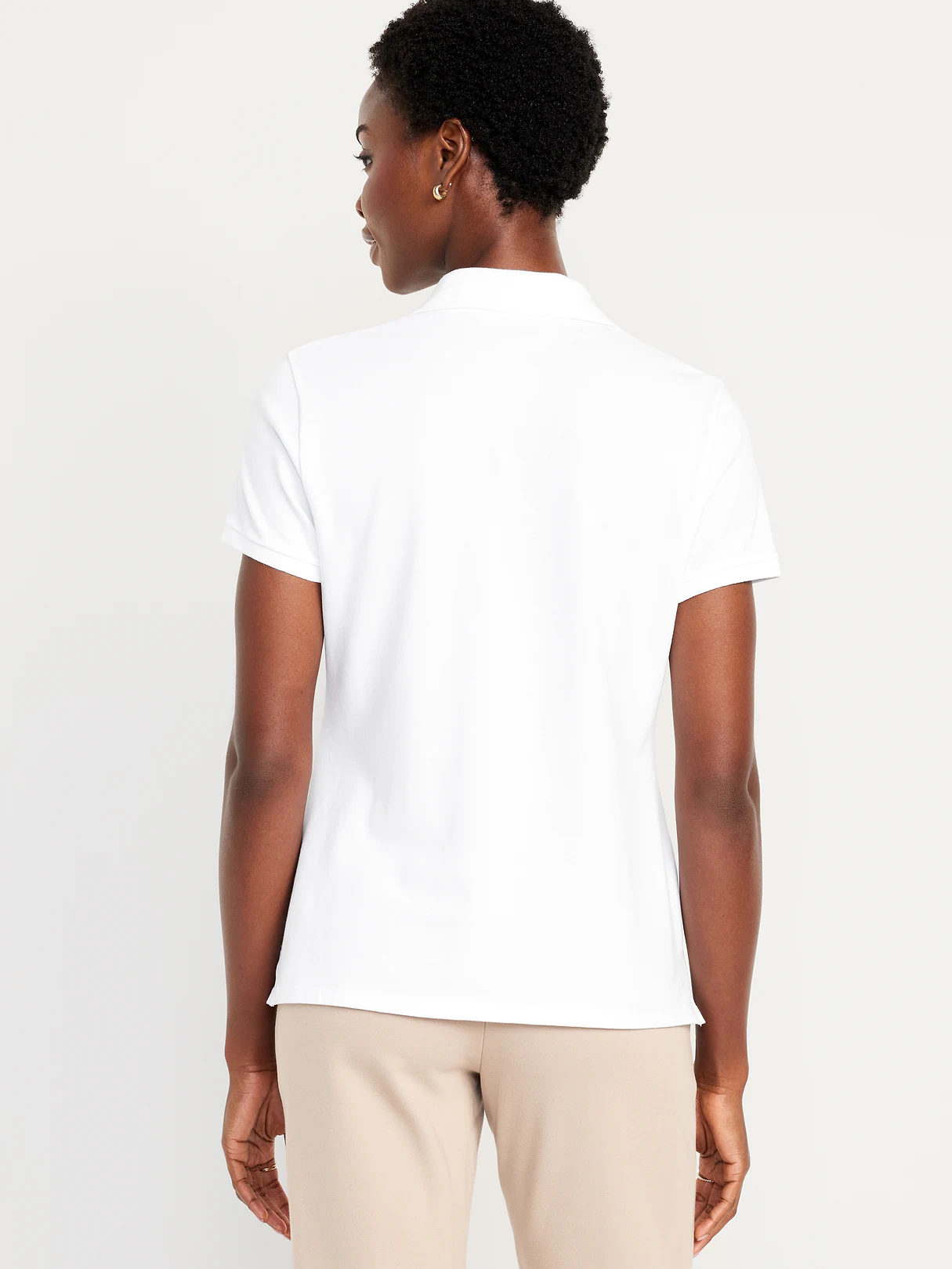 Uniform Pique Polo - Bright White