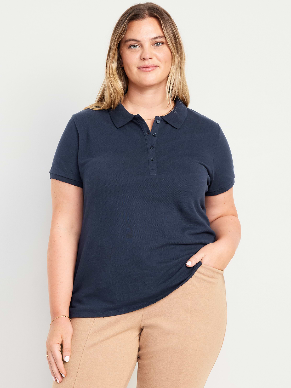 Uniform Pique Polo - Ink Blue