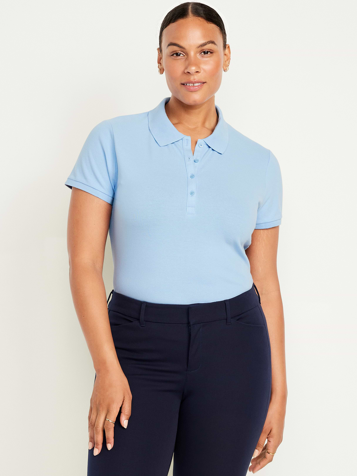 Uniform Pique Polo - Monet Blue