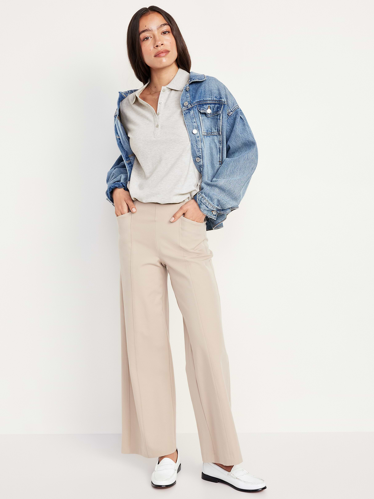 Uniform Pique Polo - Light Heather Gray