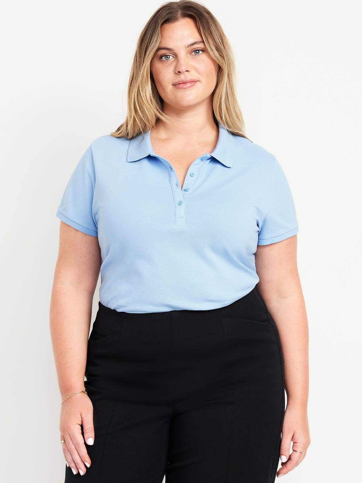 Uniform Pique Polo - Monet Blue
