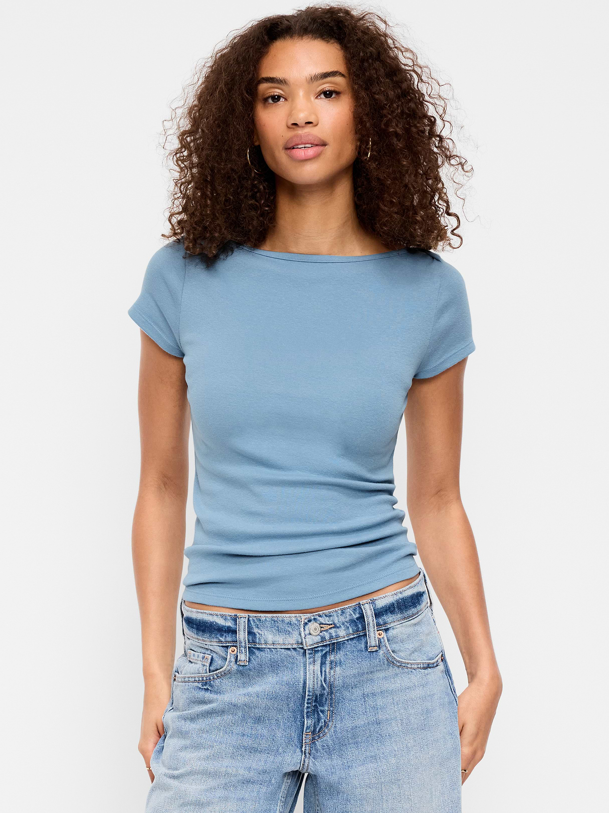 Snug Boatneck T-Shirt - Naturalist Blue