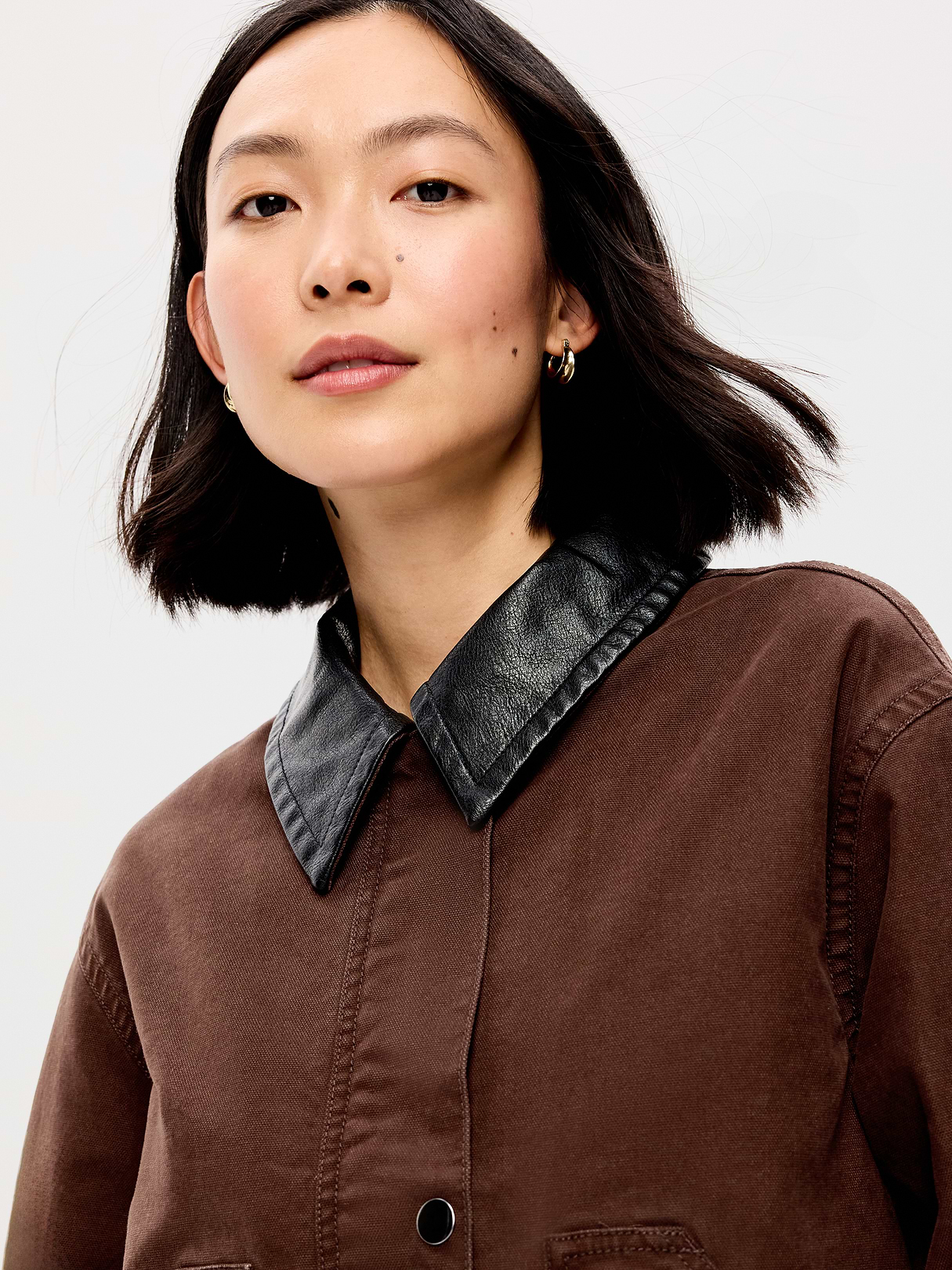 Cropped Barn Jacket - Earthen