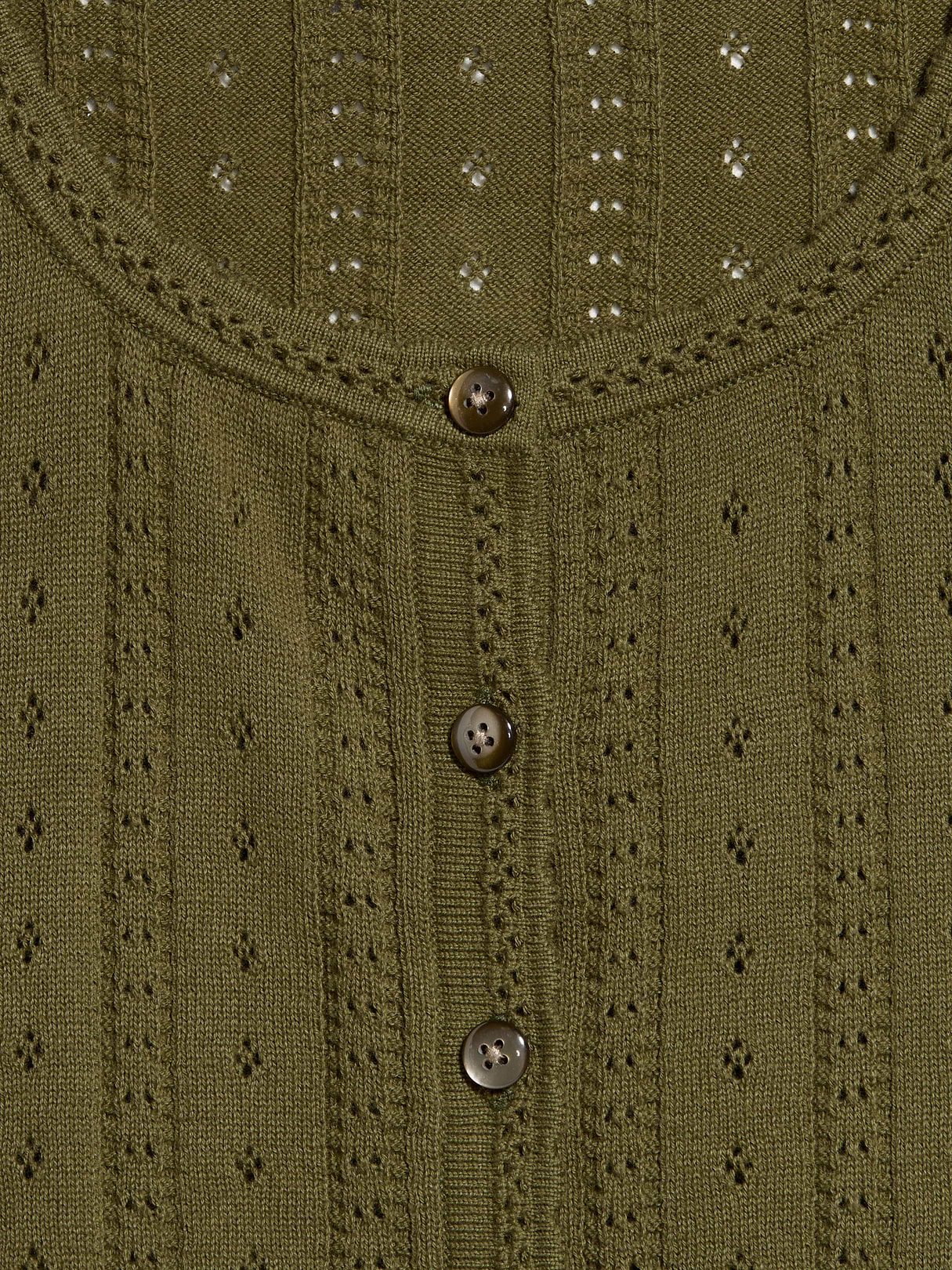 Seaside Cotton Short-Sleeve Button-Down Sweater - Hearthwood