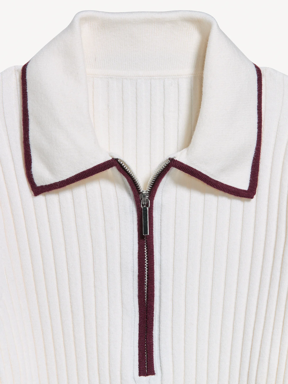 Long-Sleeve Half-Zip Top - Creme De La Creme