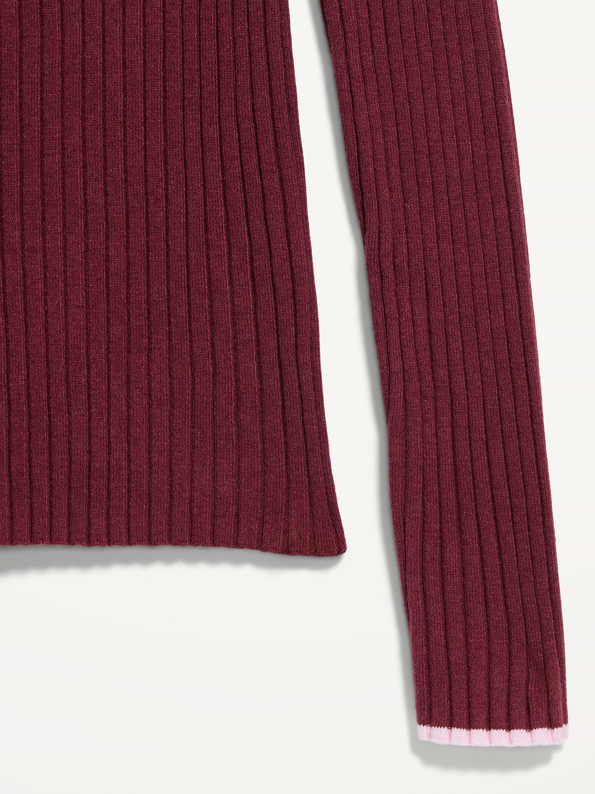 Long-Sleeve Half-Zip Top - Red Lacquer