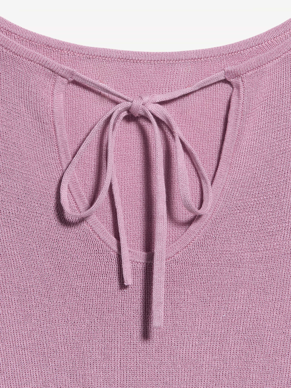 Bell-Sleeve Keyhole Top - Rose Dawn