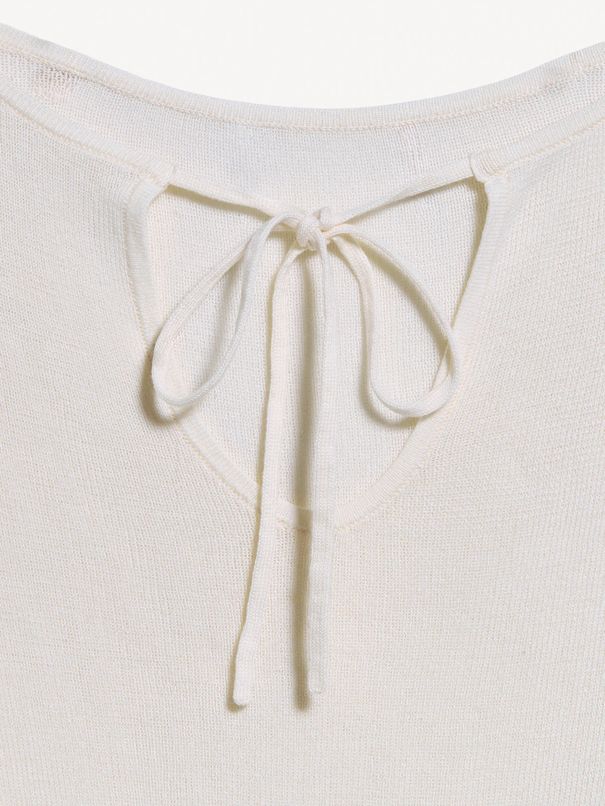 Bell-Sleeve Keyhole Top - Creme De La Creme