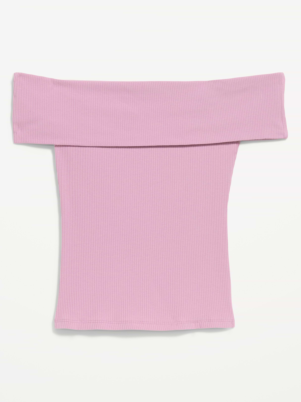 Off-The-Shoulder Fitted Top - Rose Dawn