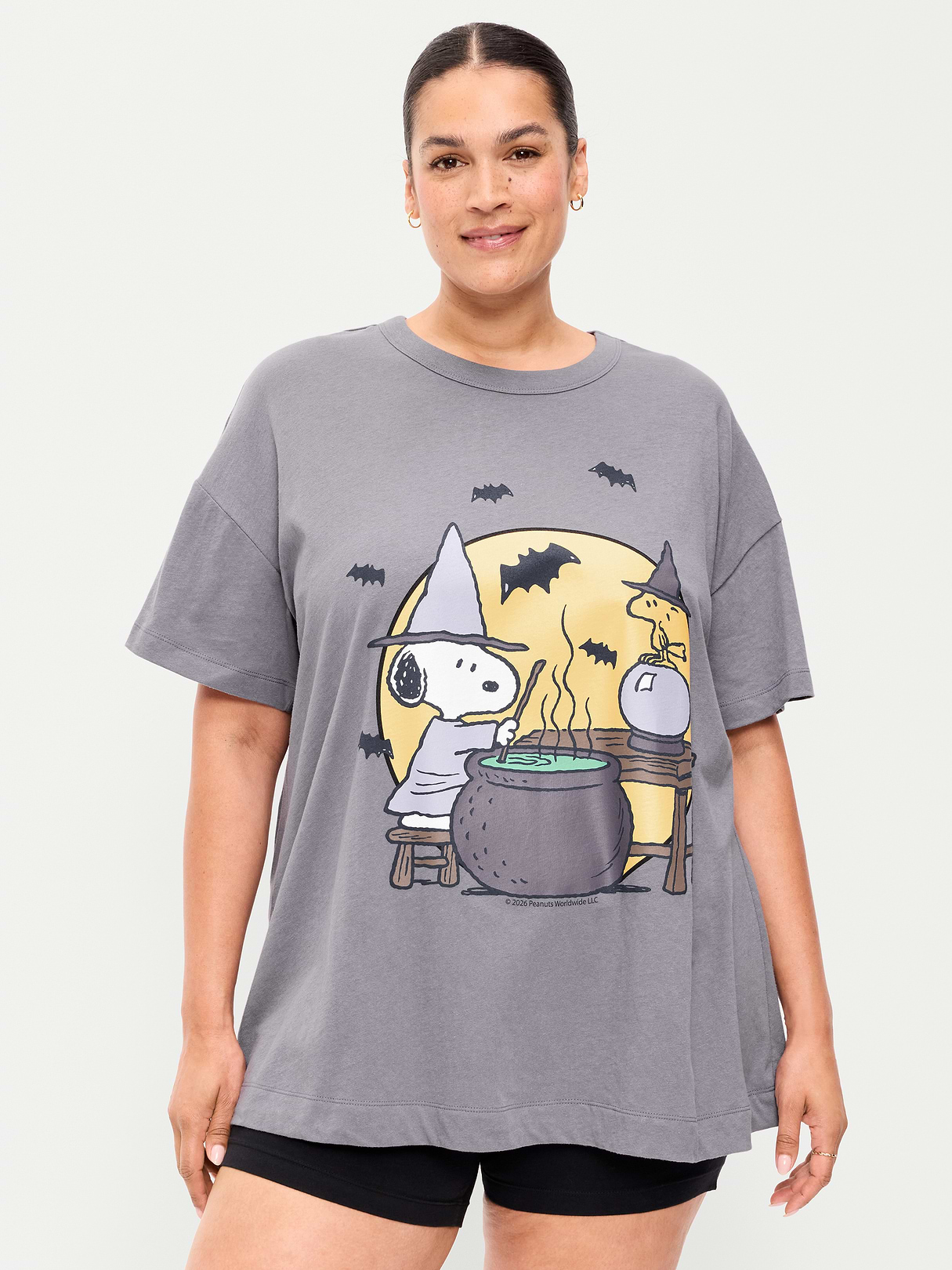Bride of Frankenstein™ Oversized Tunic T-Shirt - Shooting Star