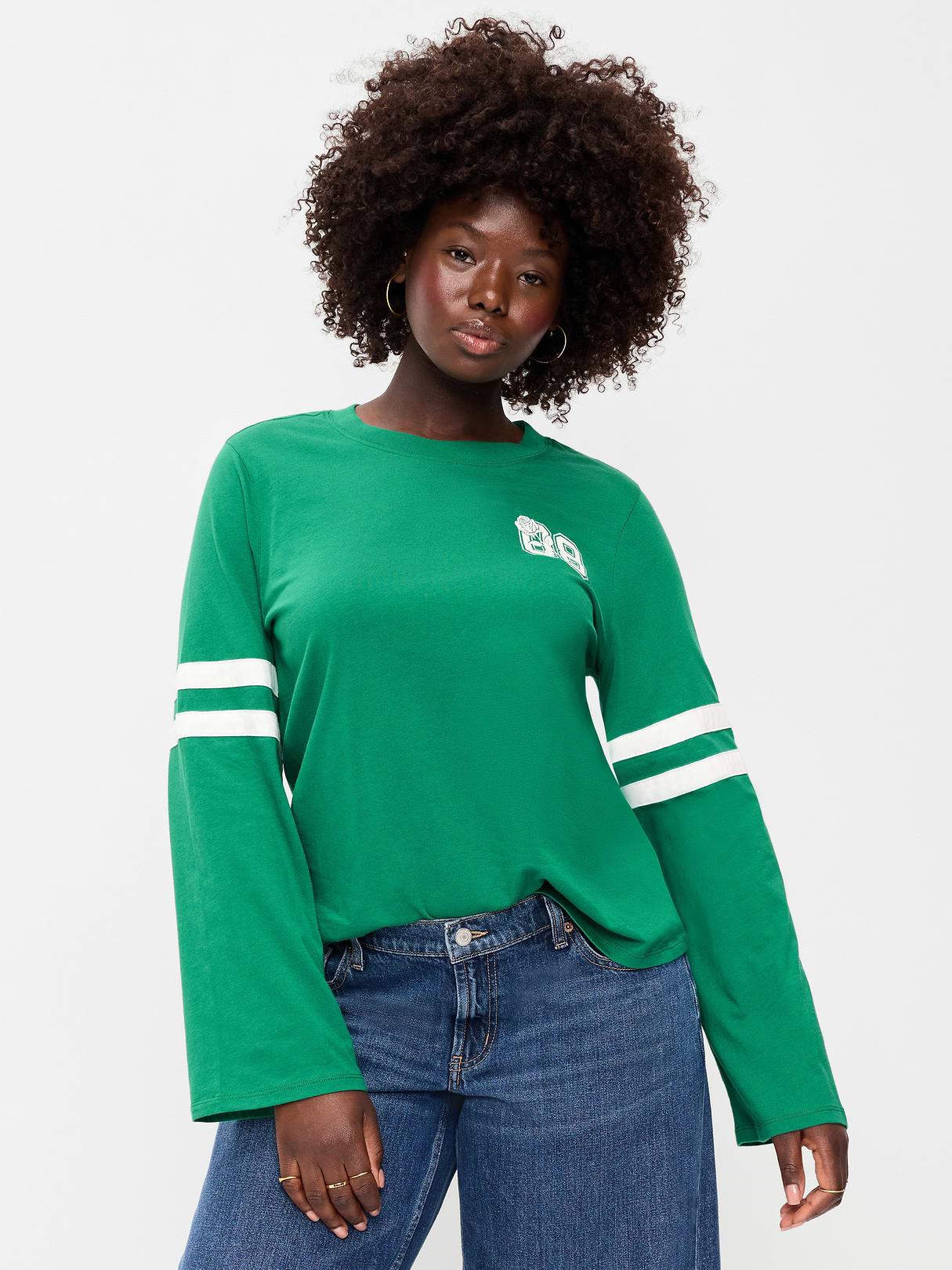 EveryWear Long-Sleeve Graphic T-Shirt - Rainforest Jewel