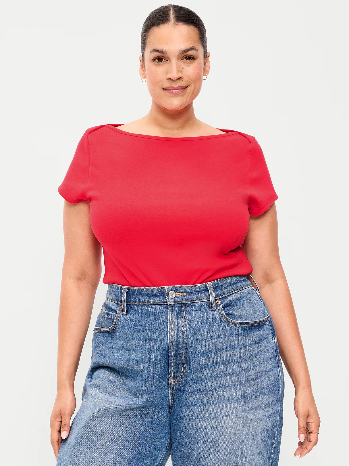 Snug Boatneck T-Shirt - Scotty Red