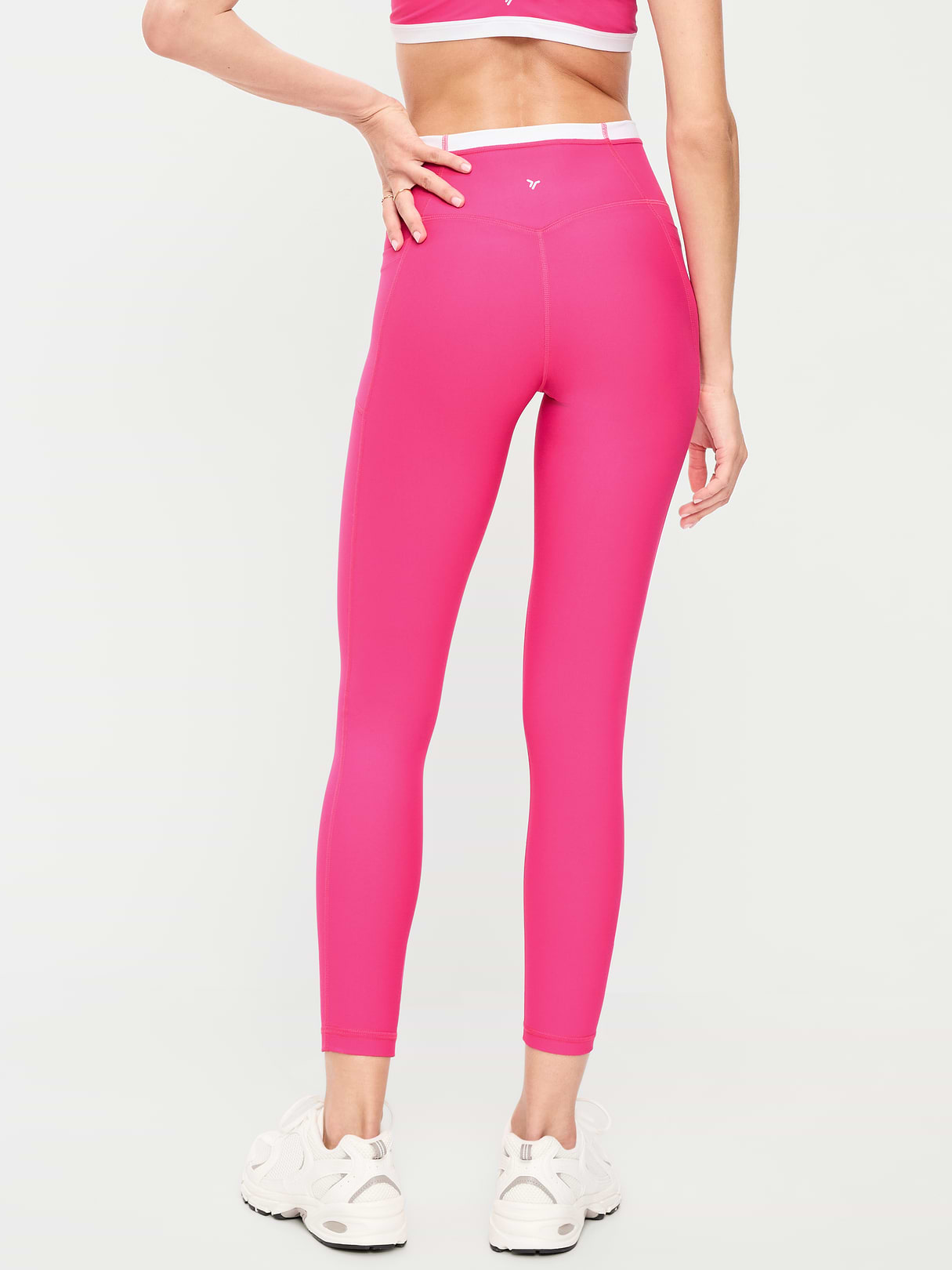 Extra-High Waisted PowerSoft Boundless 7/8 Leggings – No Front Seam - Dragonfruit