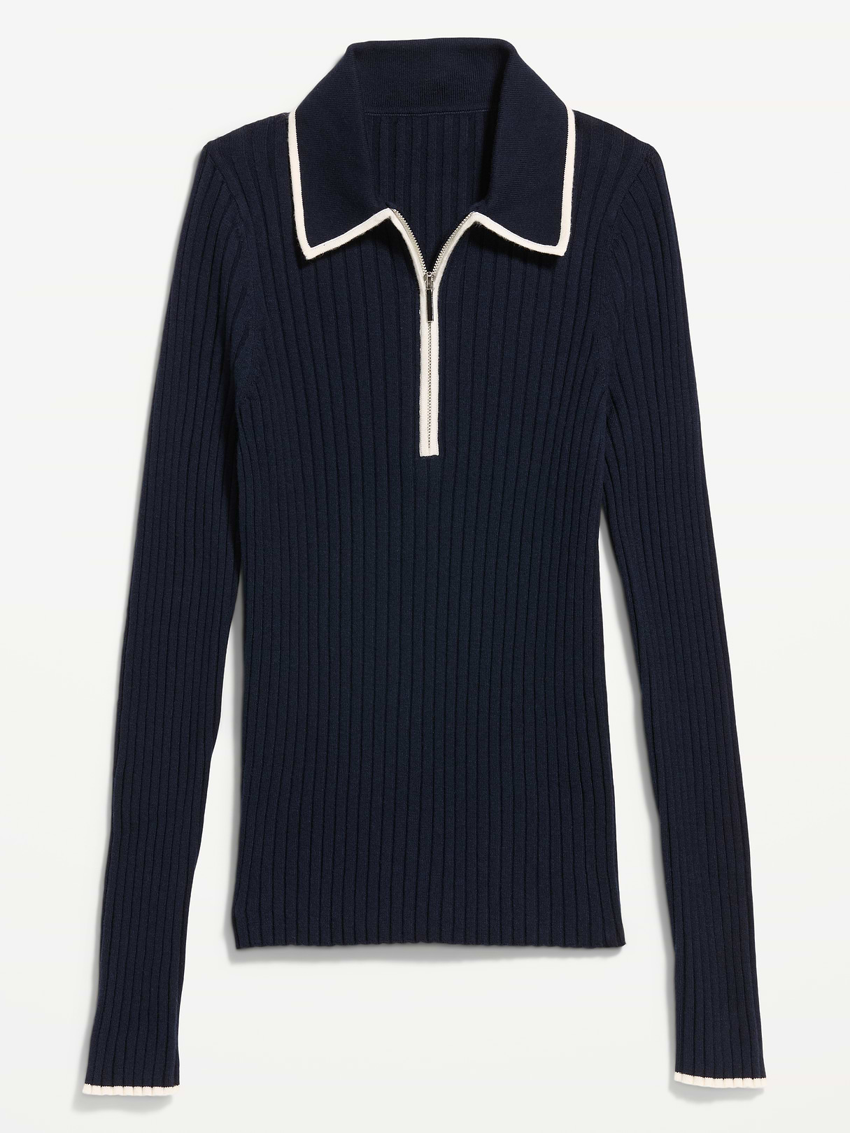 Long-Sleeve Half-Zip Top - In the Navy