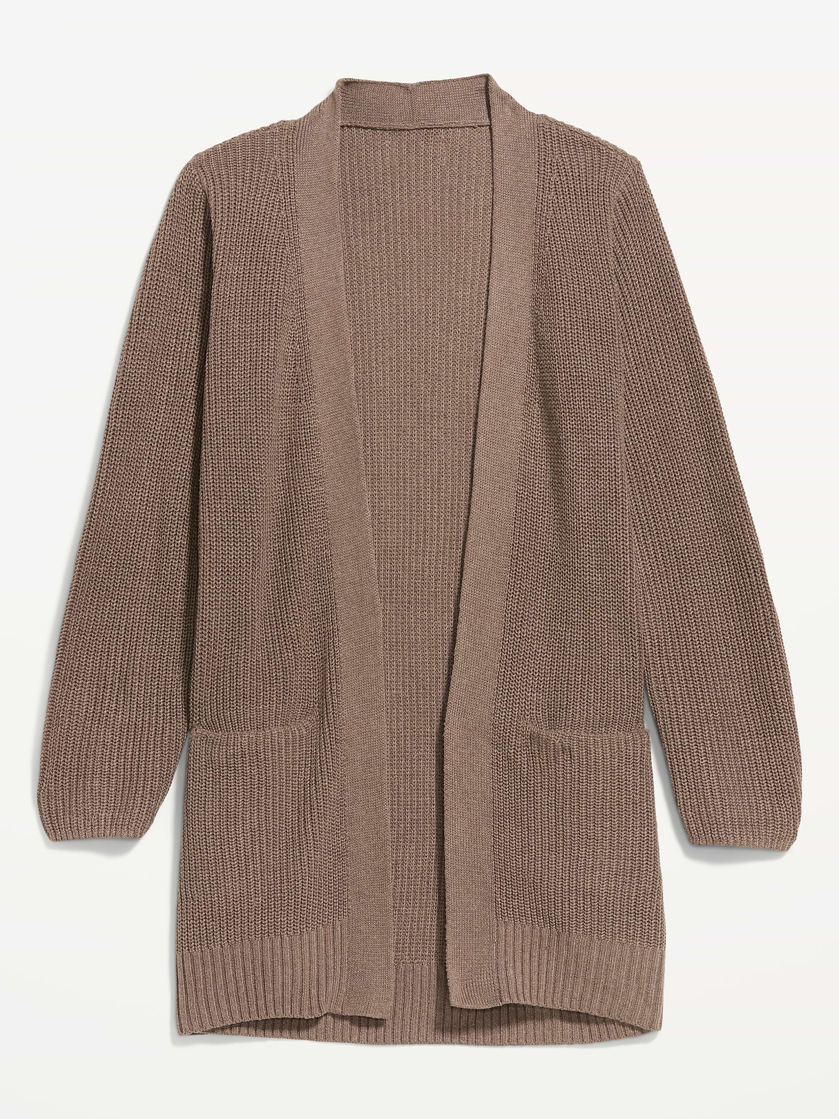 Longline Open-Front Wrap - Chocolate Malted