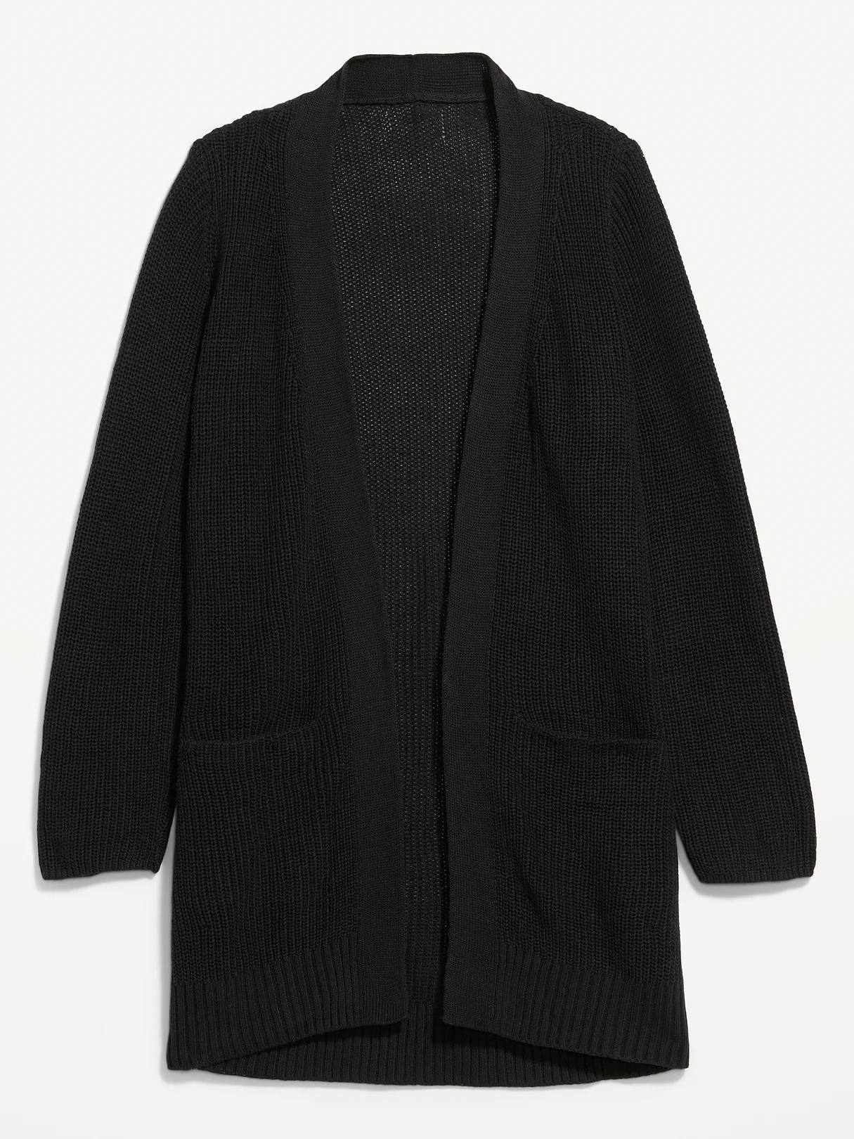 Longline Open-Front Wrap - Black Jack
