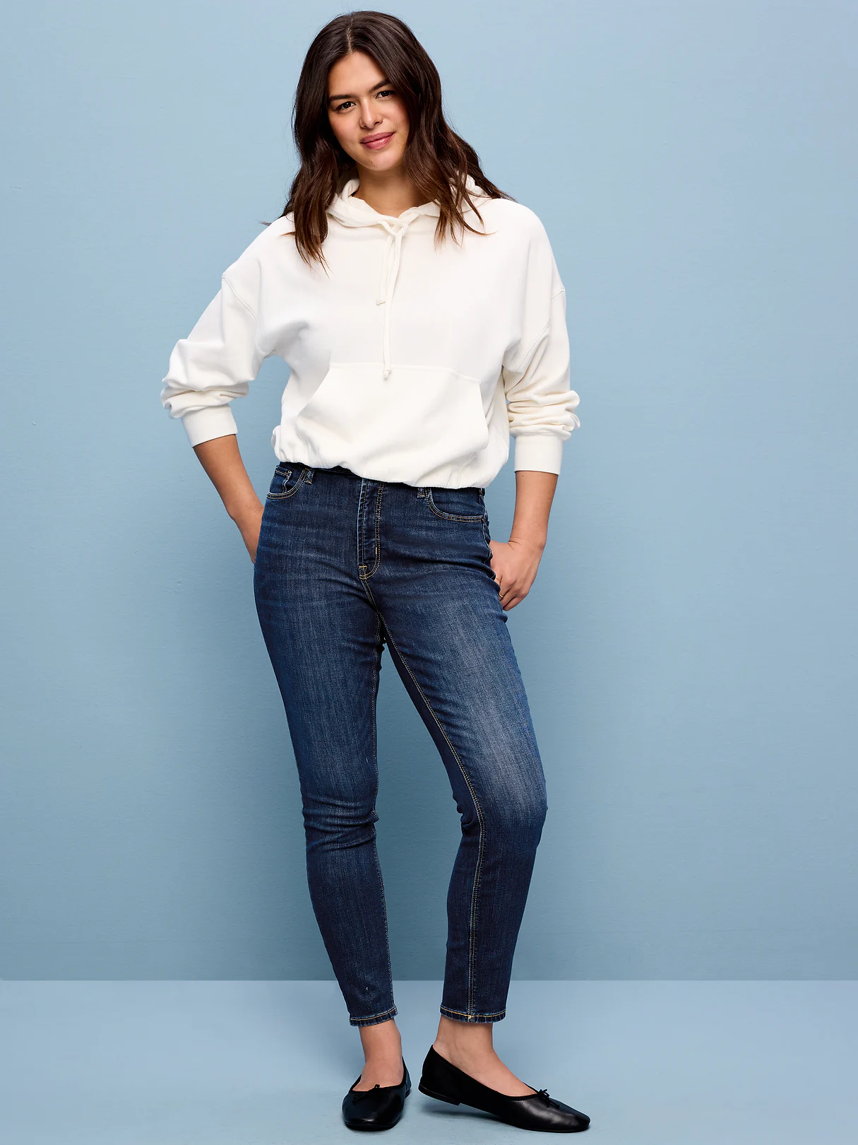 High-Waisted Rockstar Super-Skinny Jeans - Dark Wash