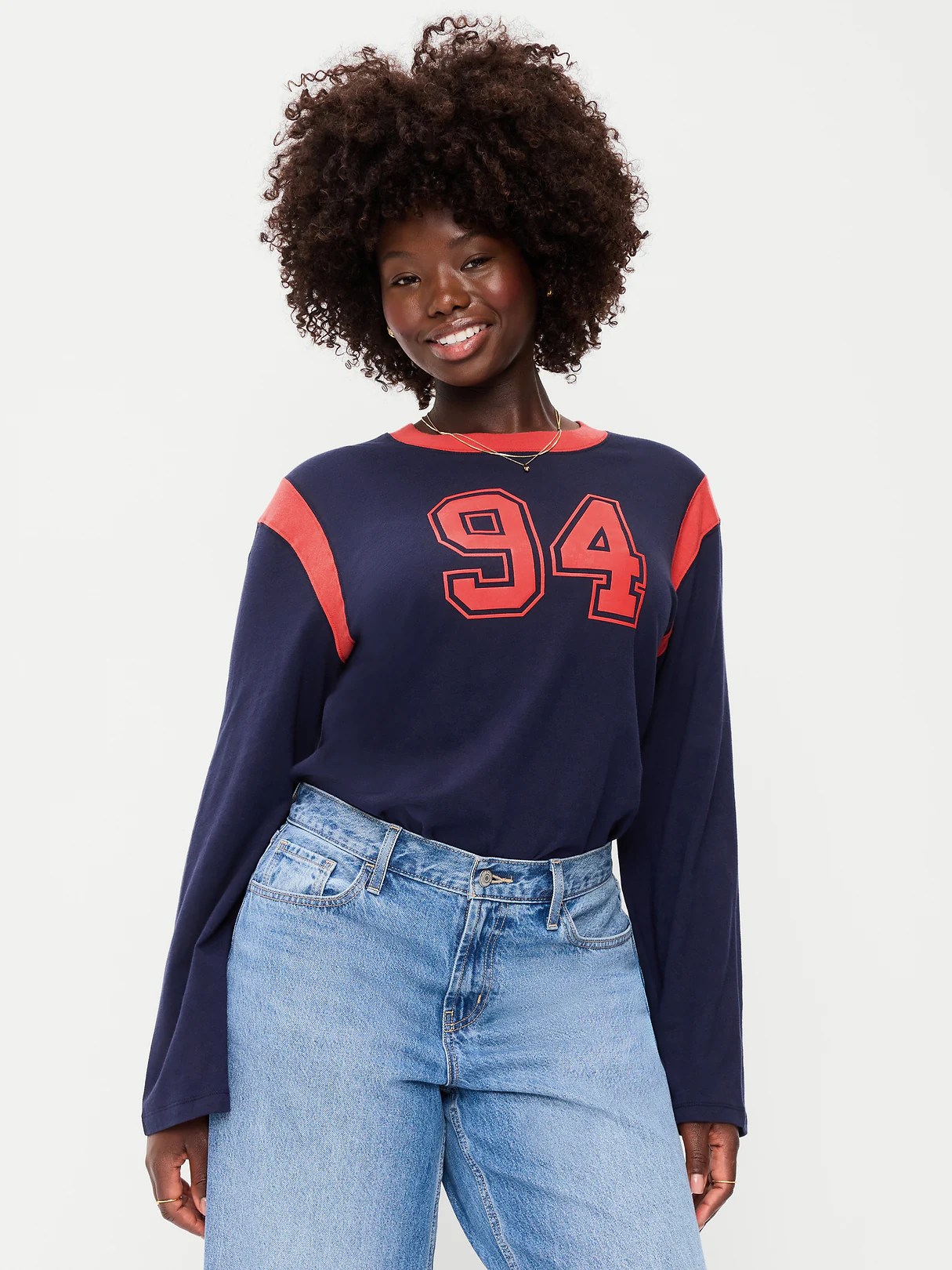 EveryWear Long-Sleeve Graphic T-Shirt - In the Navy