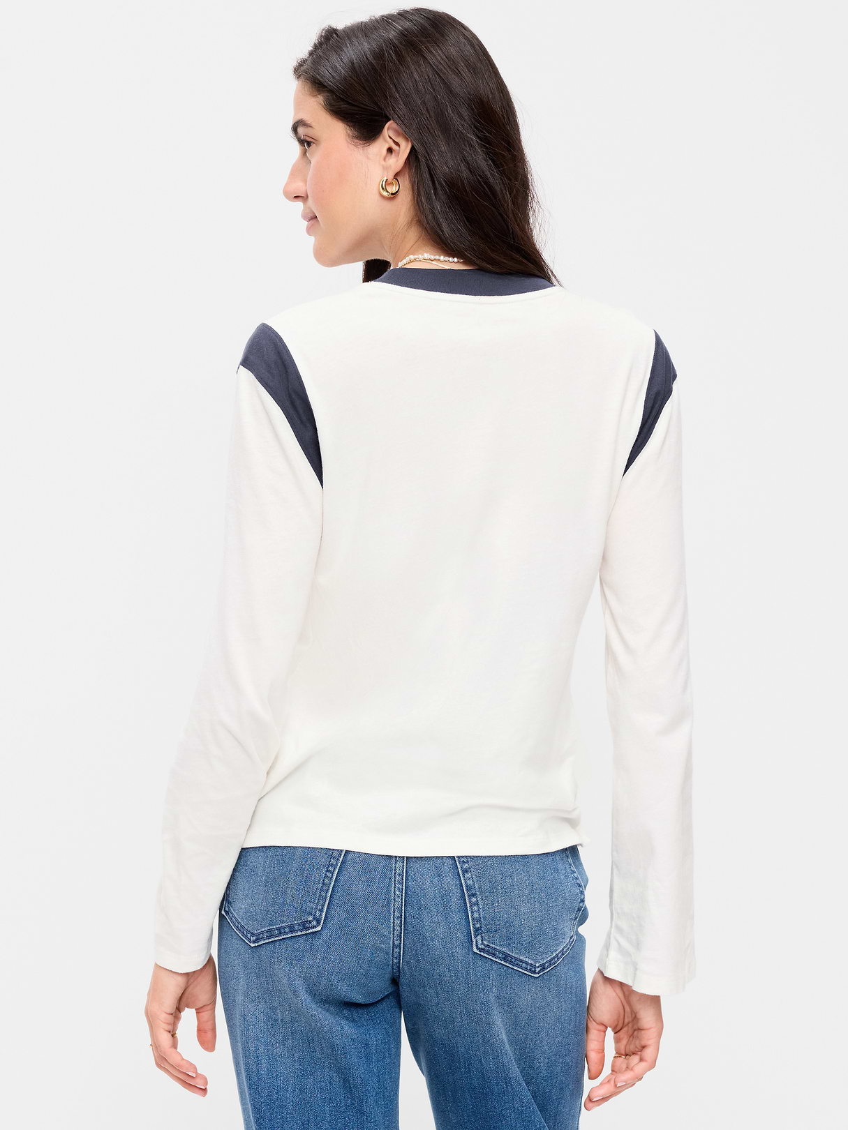 EveryWear Long-Sleeve Graphic T-Shirt - Sea Salt