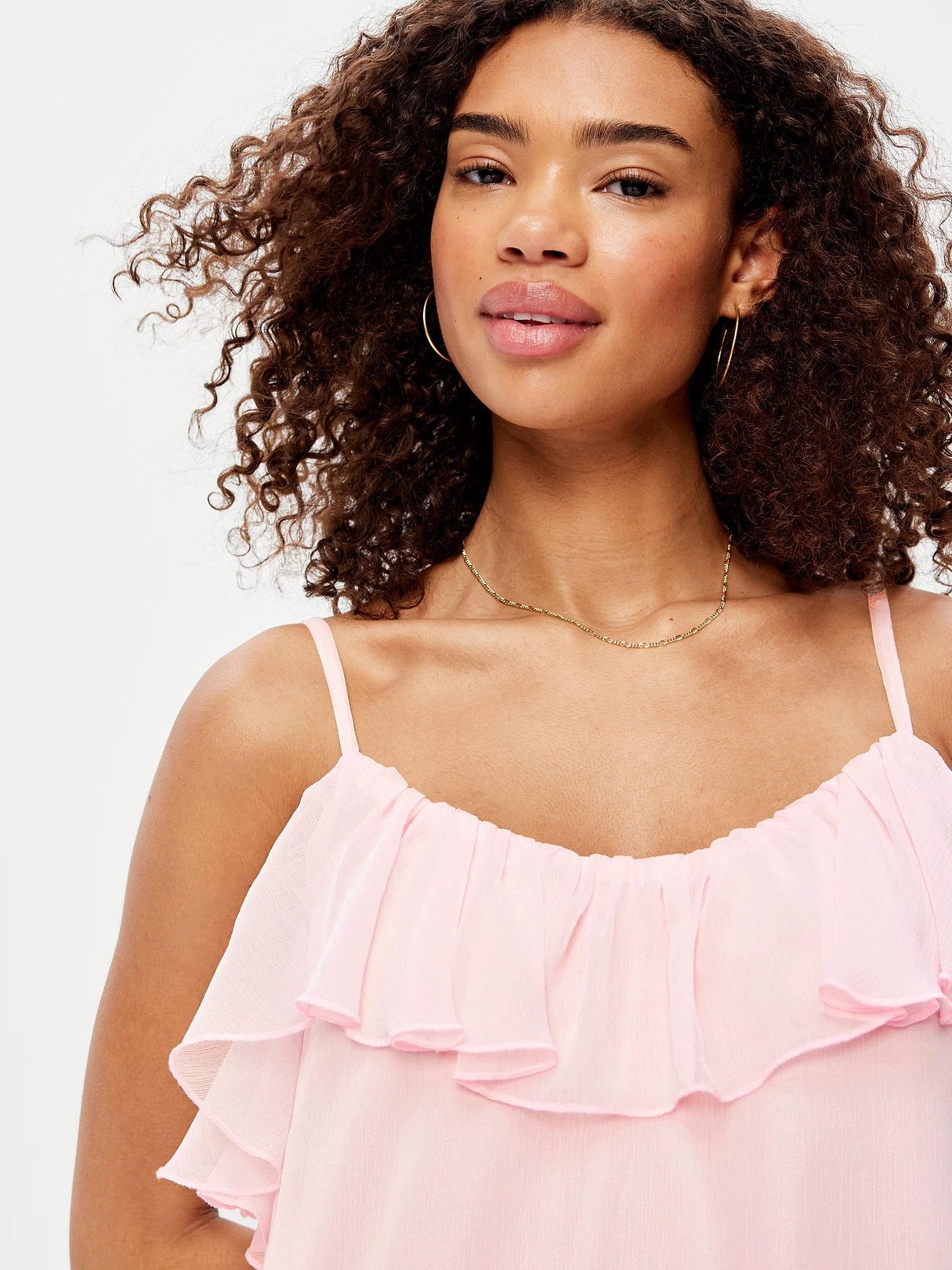 Ruffle-Front Flounce Mini Dress - Blush On You