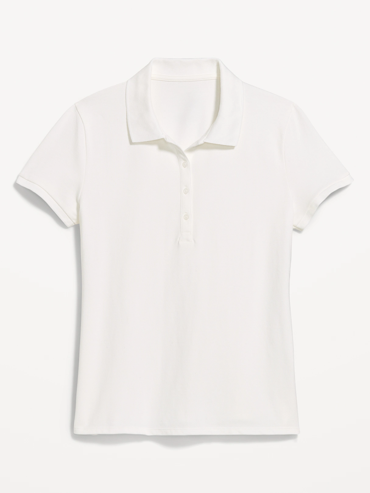 Uniform Pique Polo - Bright White