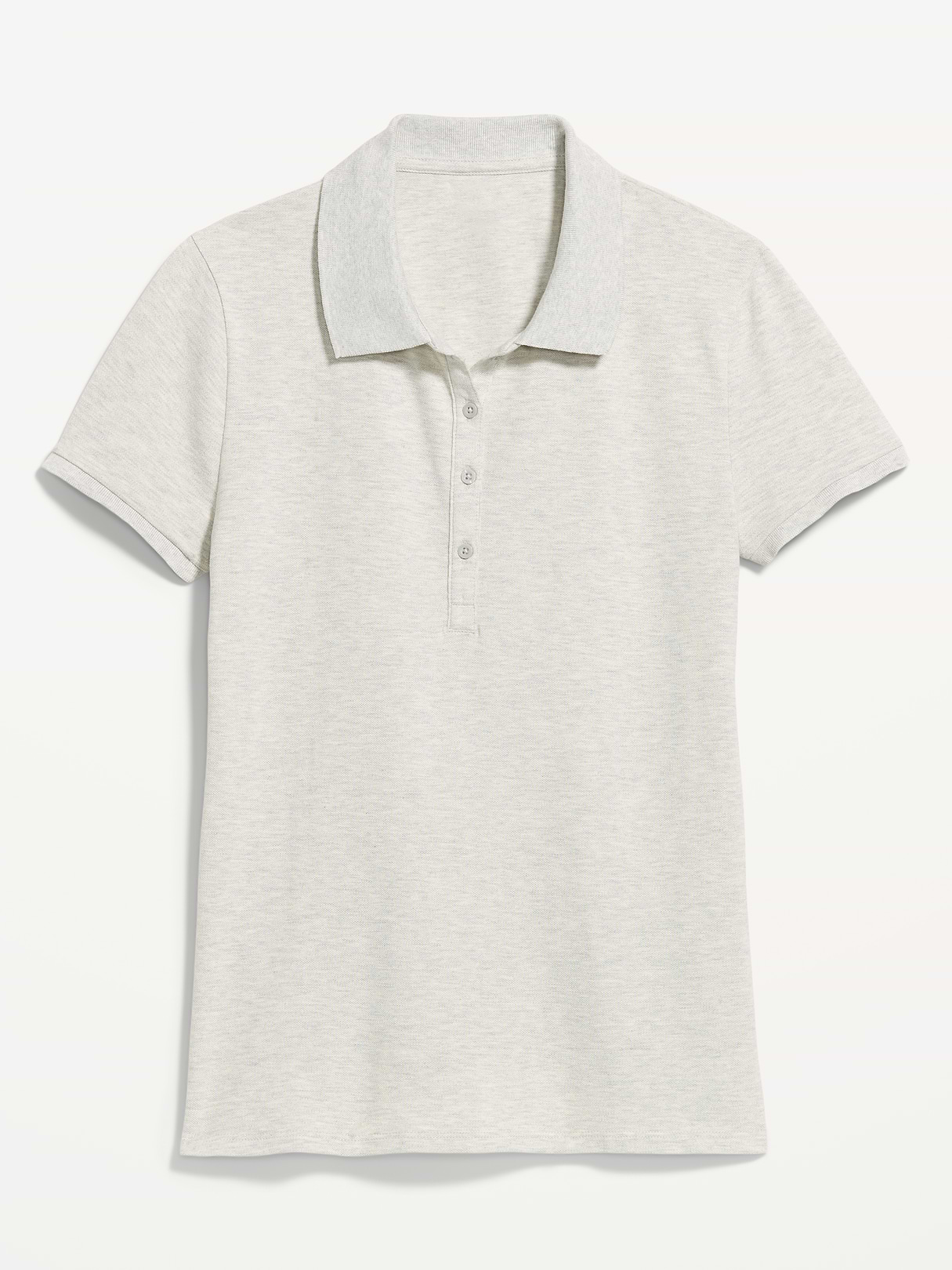 Uniform Pique Polo - Light Heather Gray