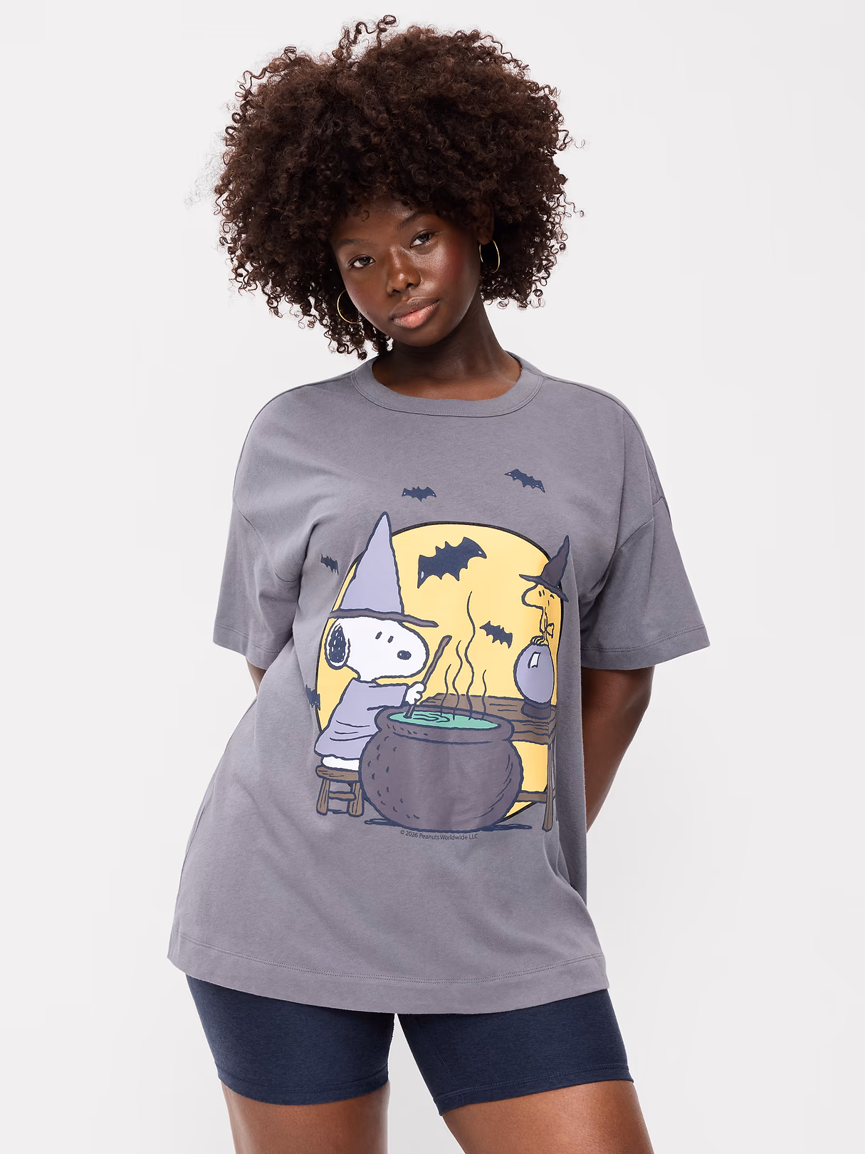 Bride of Frankenstein™ Oversized Tunic T-Shirt - Shooting Star