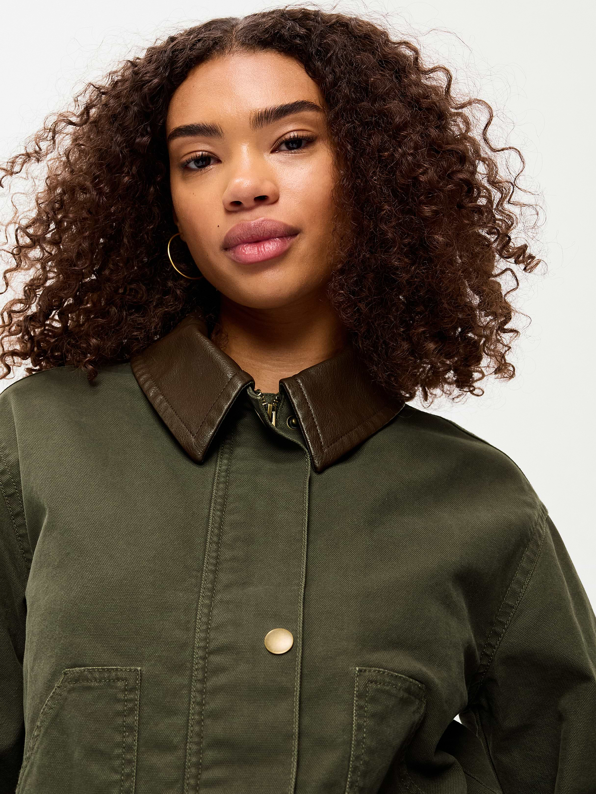 Cropped Barn Jacket - Forest Tapestry