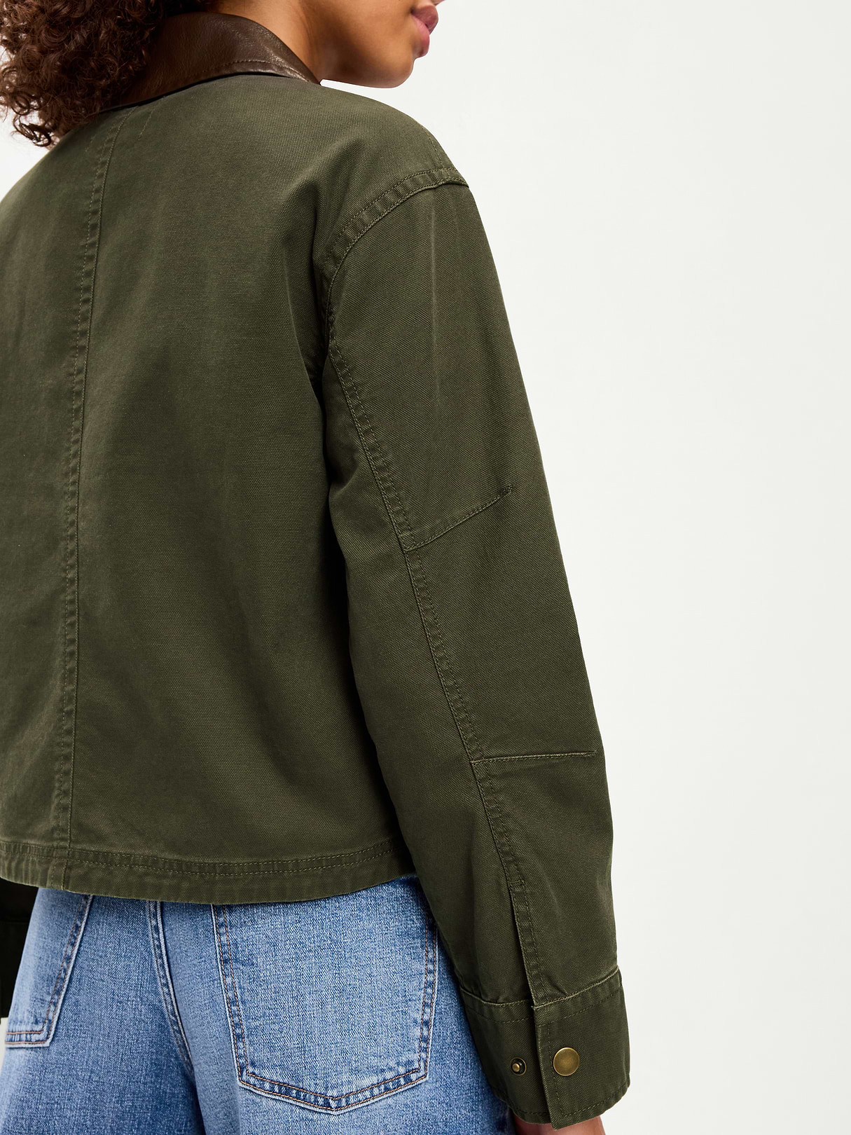 Cropped Barn Jacket - Forest Tapestry