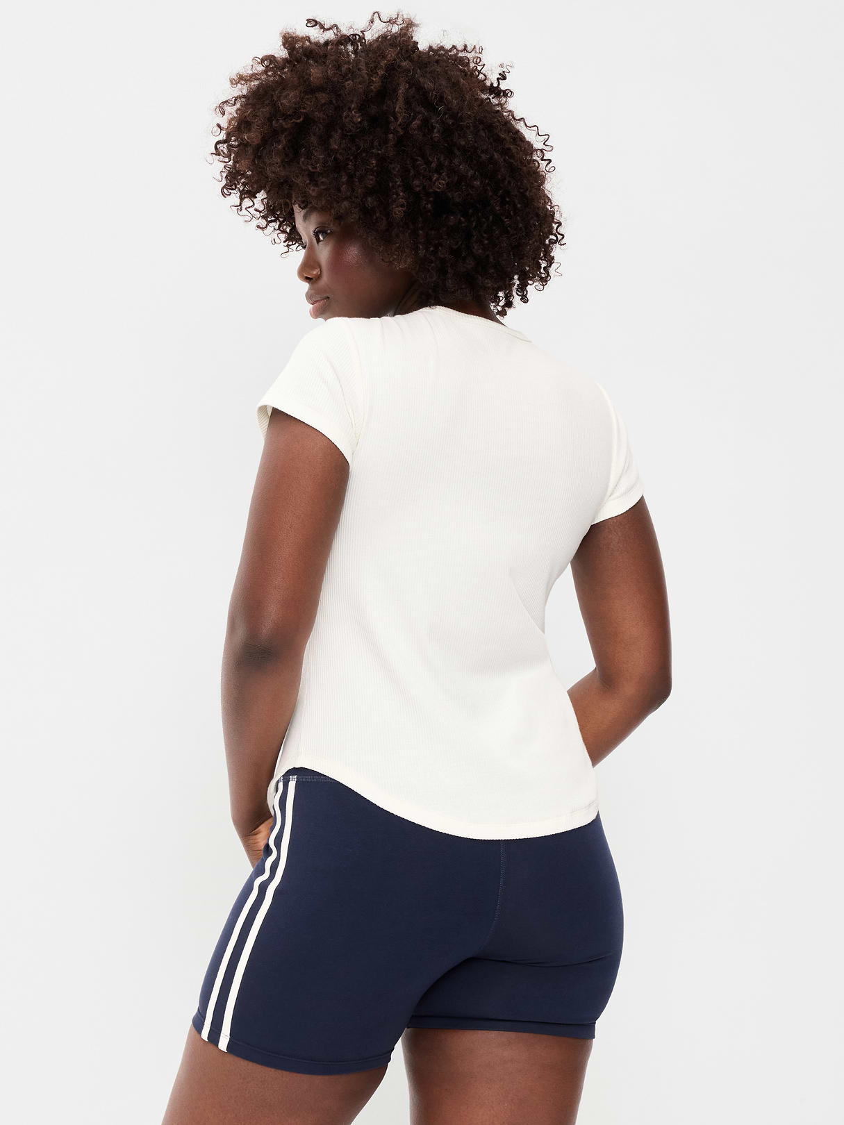 CloudLite Crew-Neck Ribbed T-Shirt - Magnolia