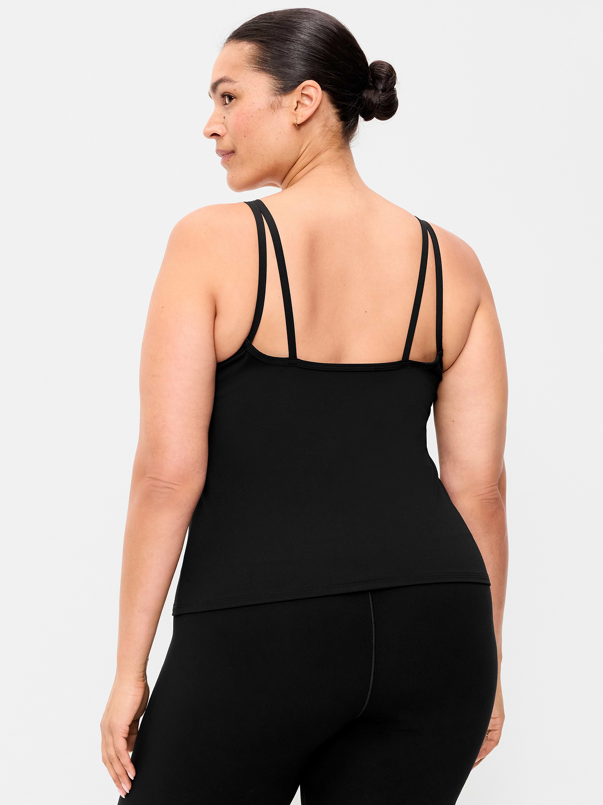 StudioSmooth Strappy Light Support Top - Black Jack