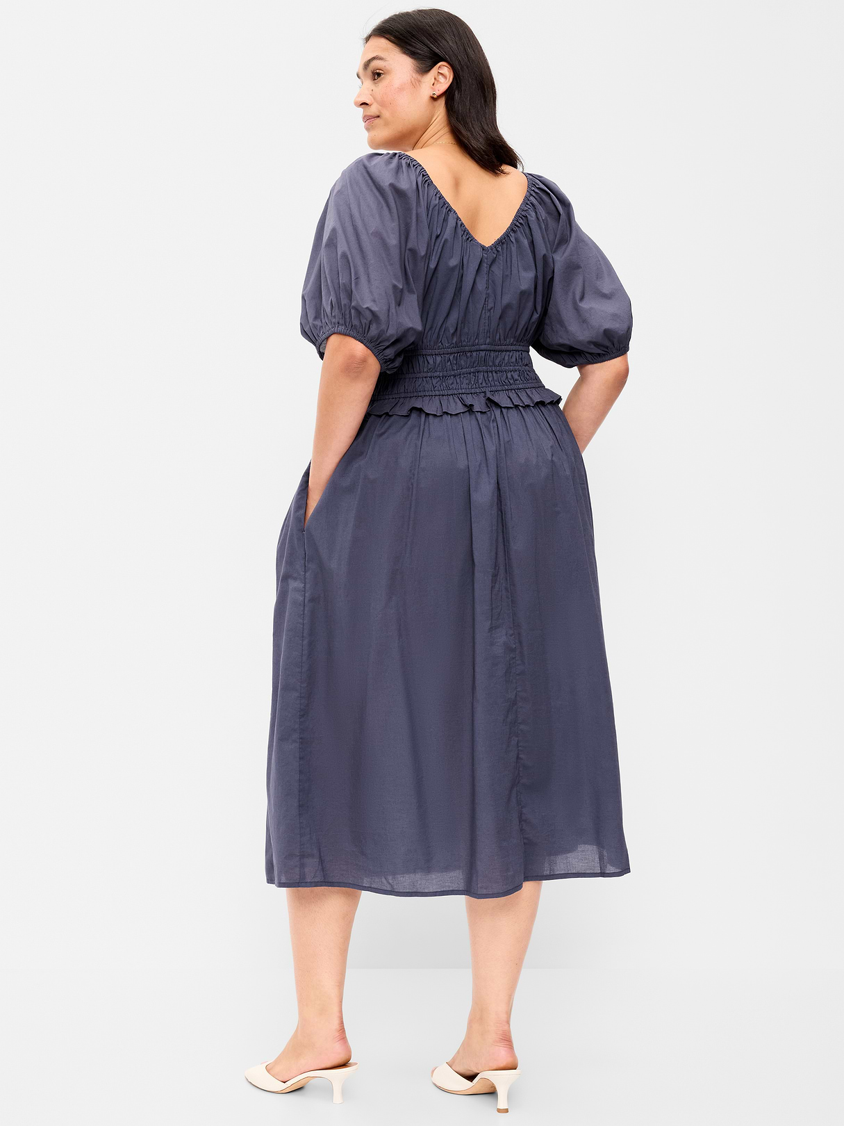Fit & Flare Prairie Midi Dress - Volcanic Glass