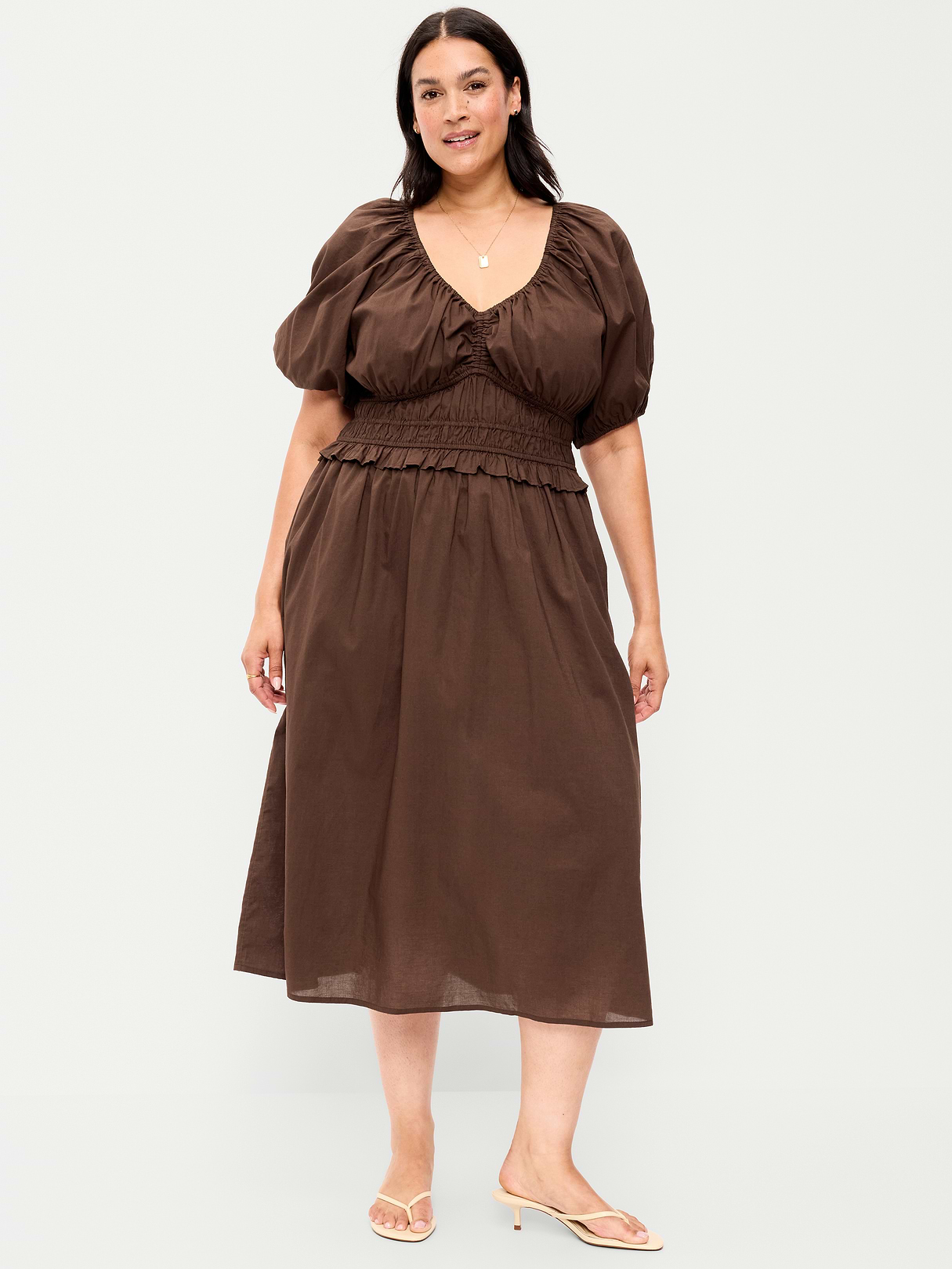 Fit & Flare Prairie Midi Dress - Earthen