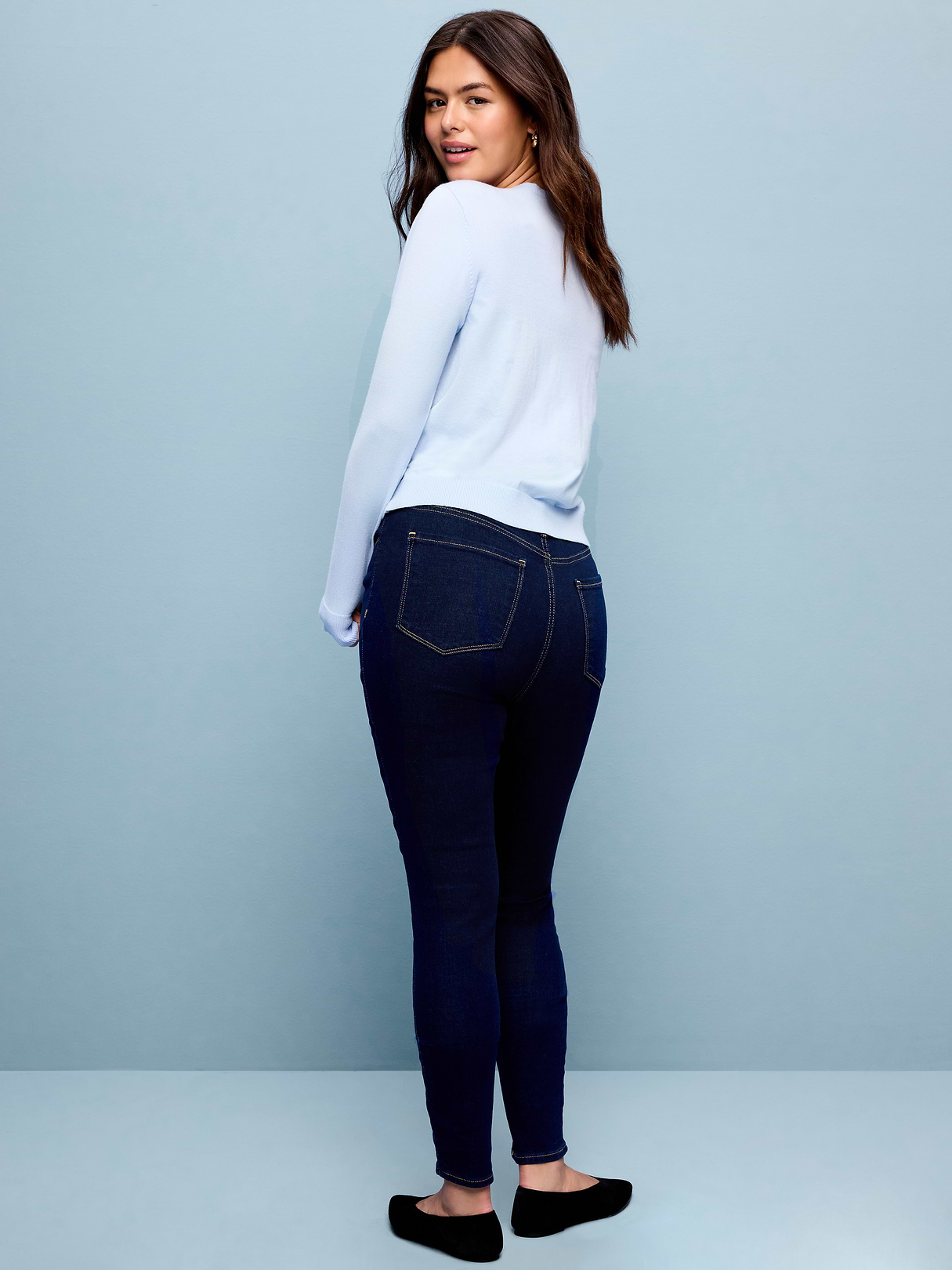 High-Waisted Wow Super-Skinny Jeans - Indigo