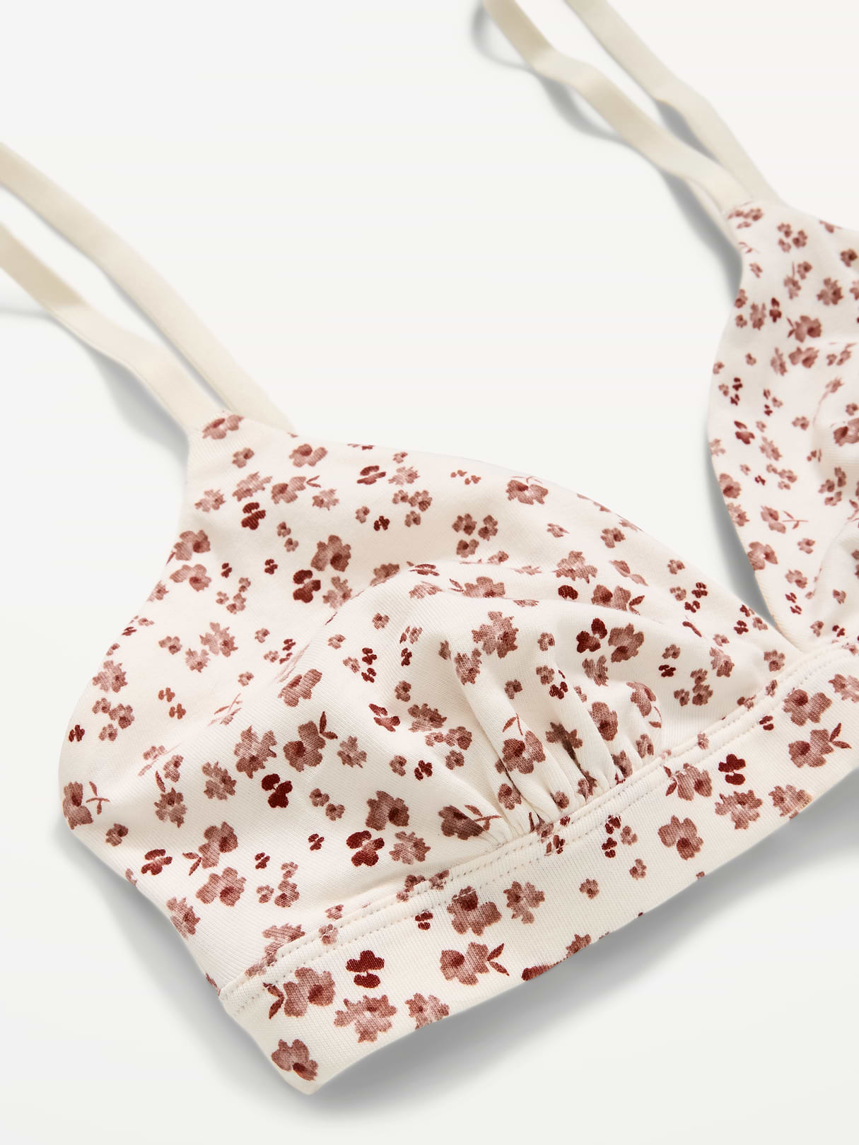 Everyday Cotton Triangle Bralette - Wine Tasting