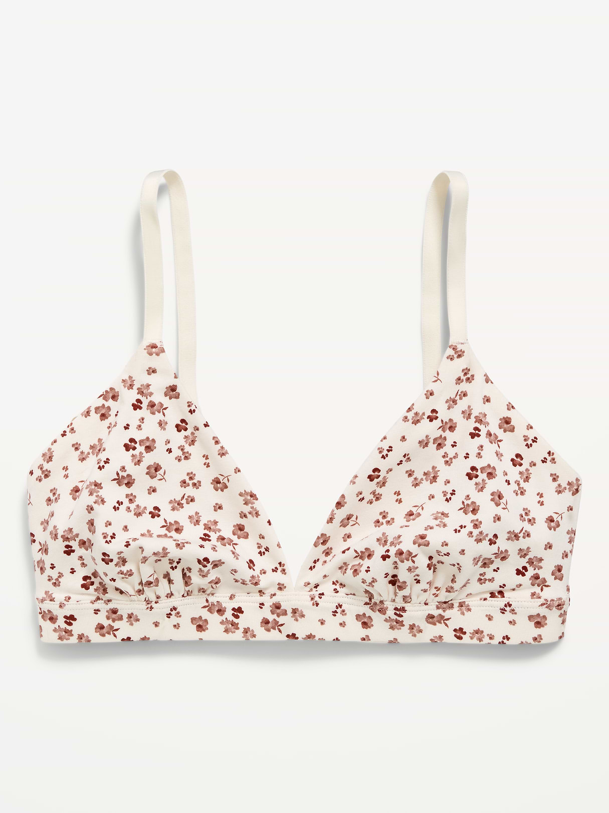 Everyday Cotton Triangle Bralette - Wine Tasting
