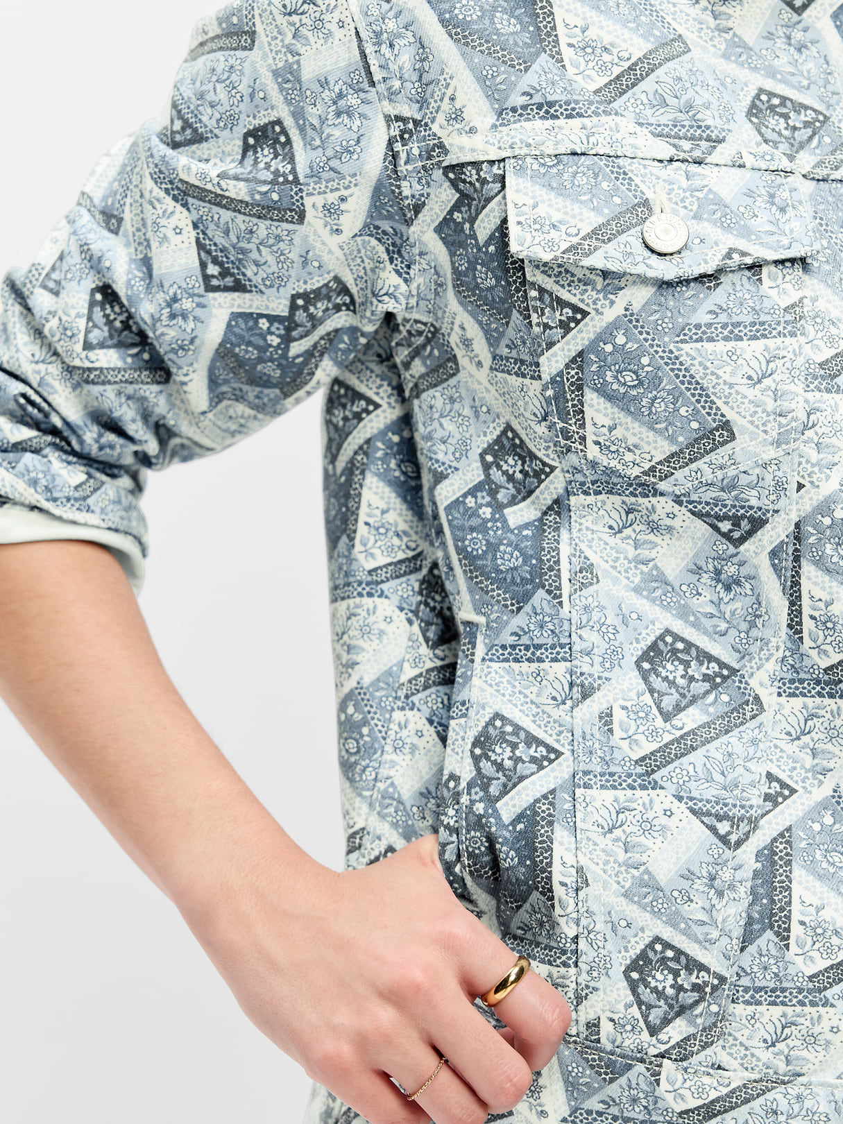 Wow Classic Jean Jacket - Blue Bandana