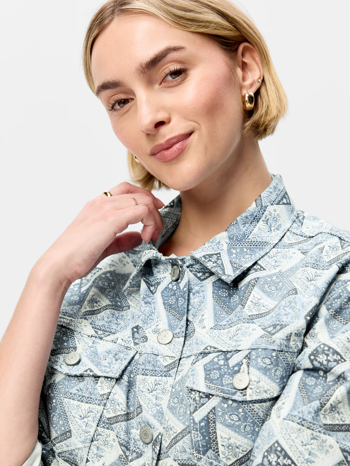 Wow Classic Jean Jacket - Blue Bandana