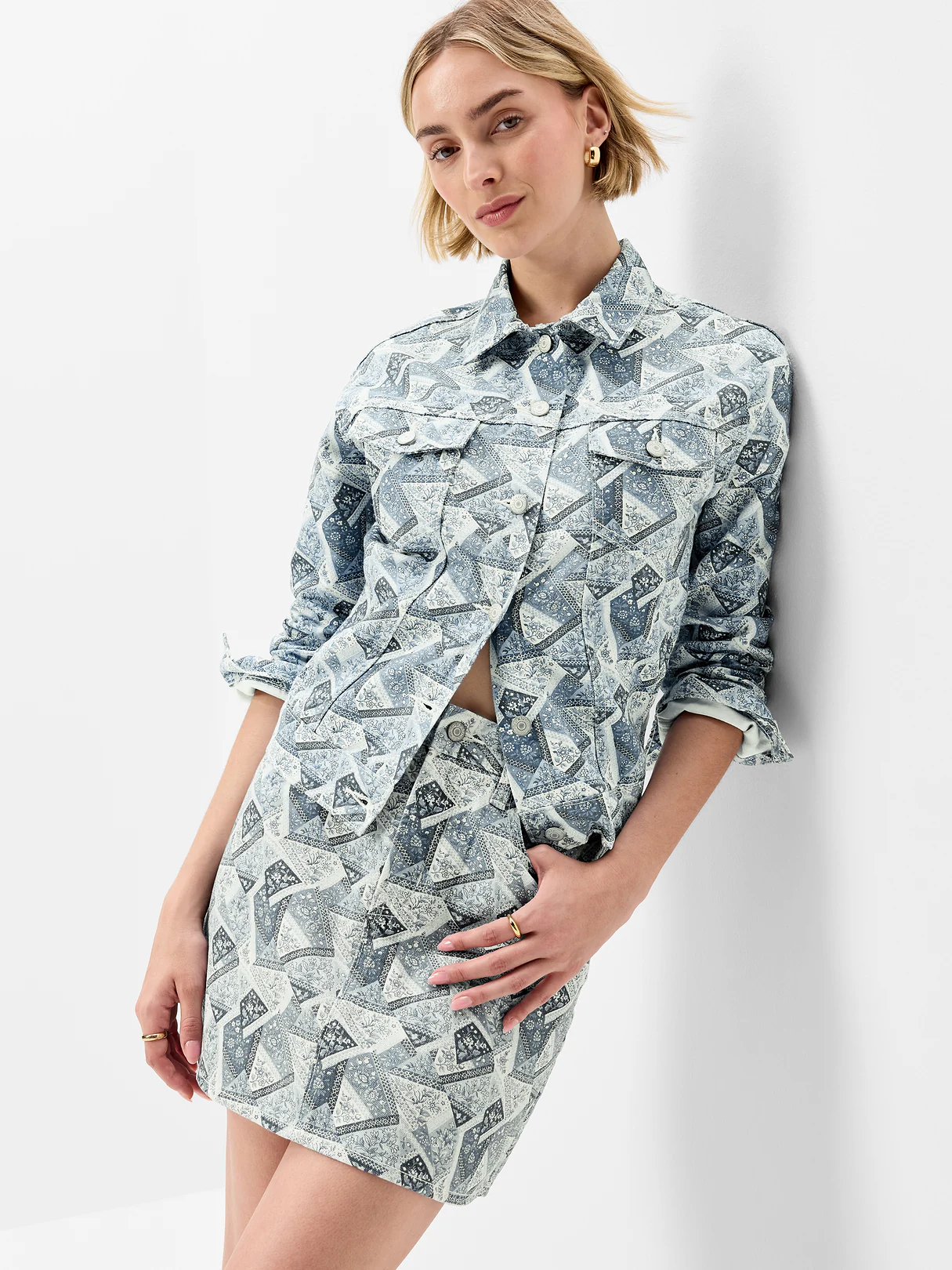 Wow Classic Jean Jacket - Blue Bandana