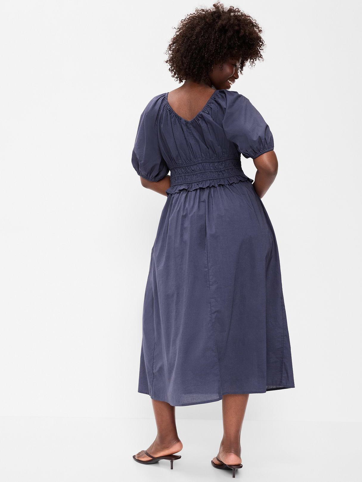 Fit & Flare Prairie Midi Dress - Volcanic Glass