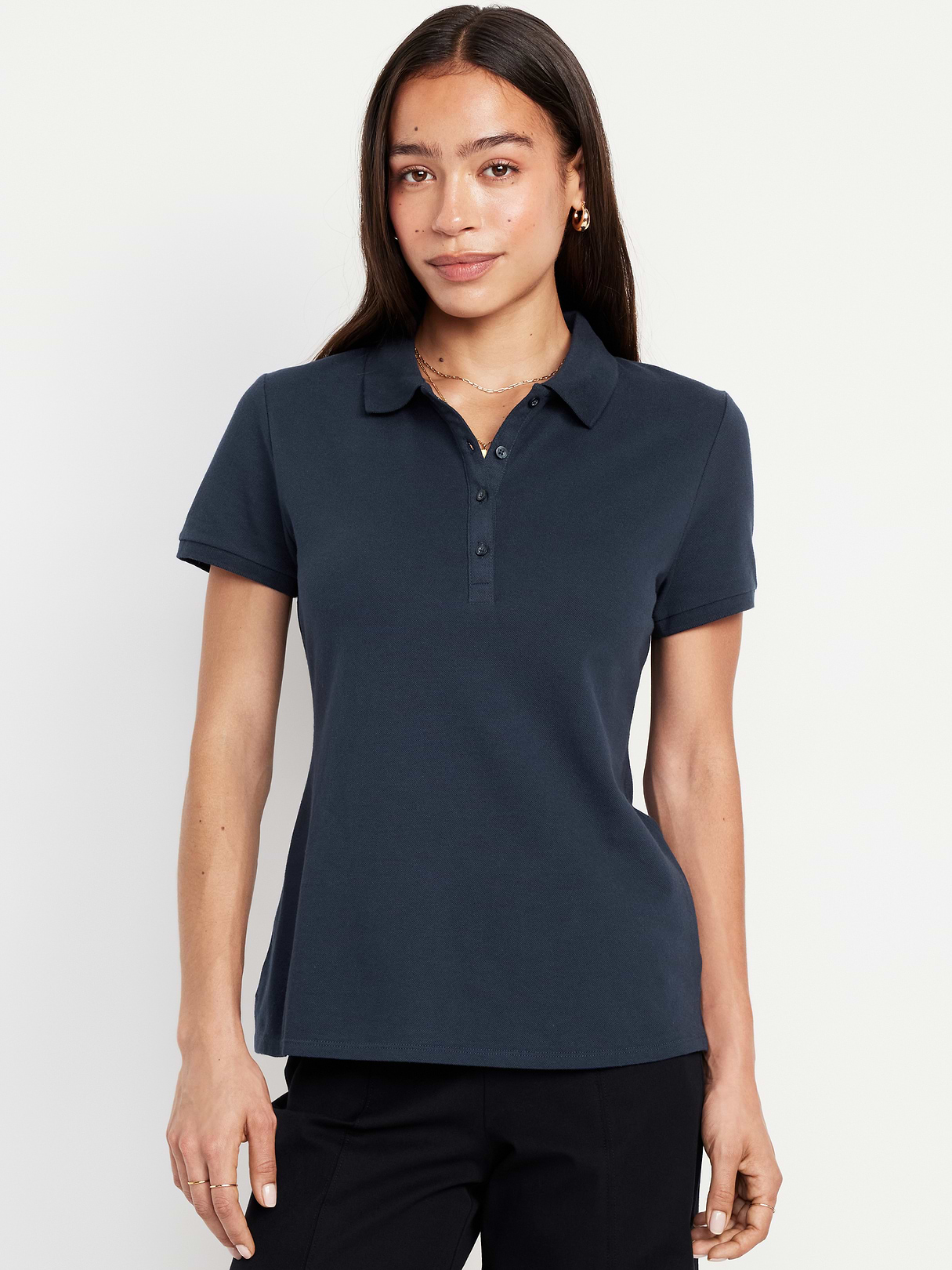 Uniform Pique Polo - Ink Blue